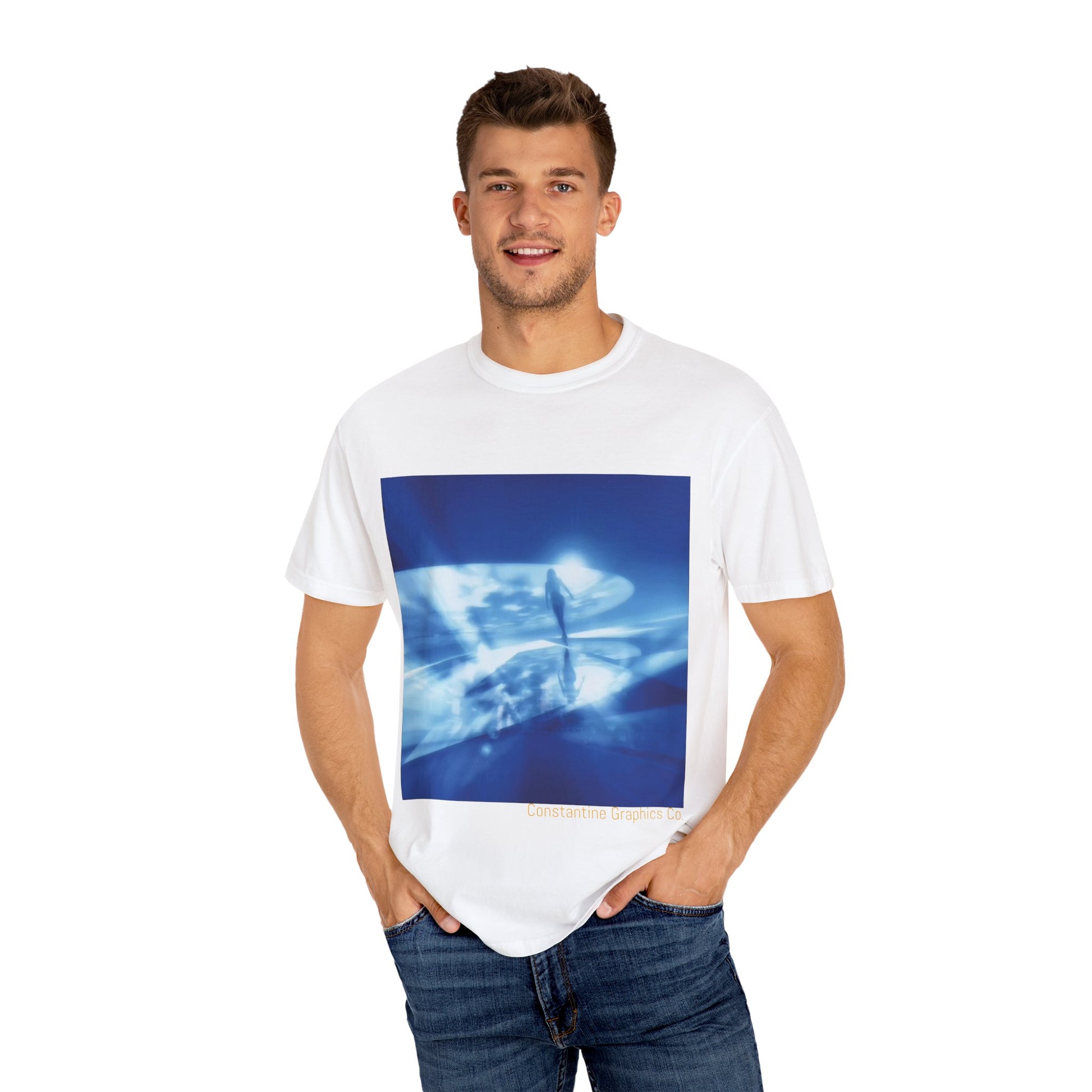 The Blue Portal Cyber Y2k Graphic T Shirt