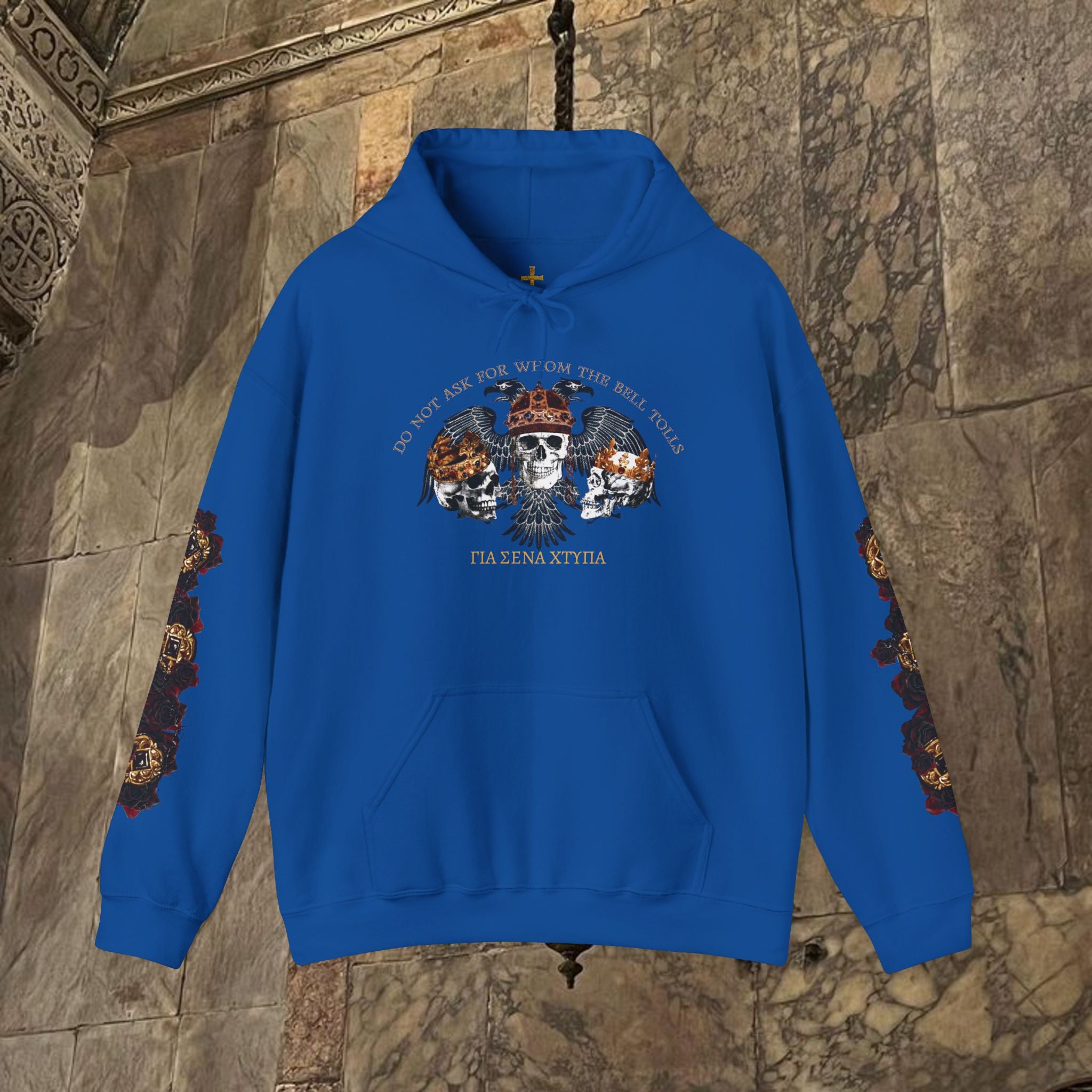 The Kings Fate Byzantine Inspired Graphic Hoodie Front Version