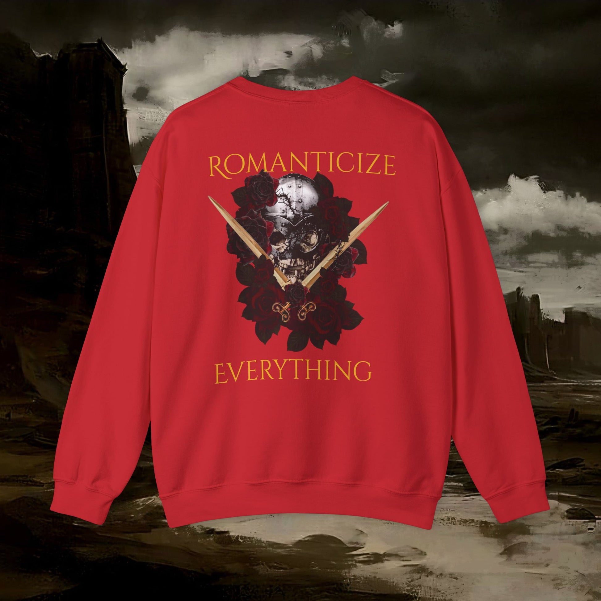 The Barbarian's Fate Medieval Fantasy Inspired Graphic Sweatshirt Back Version