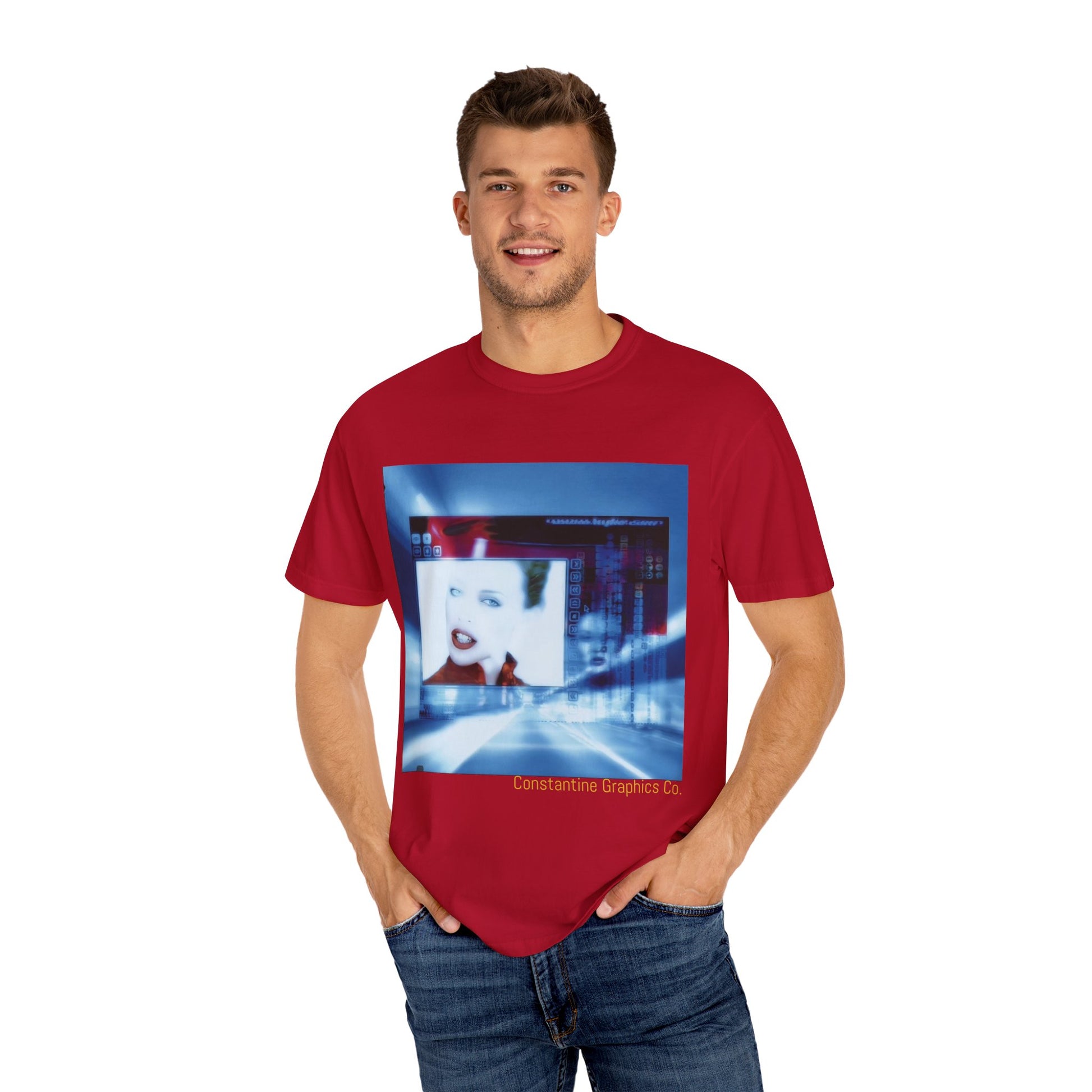 Digital Pop up Cyber Y2k Graphic TShirt