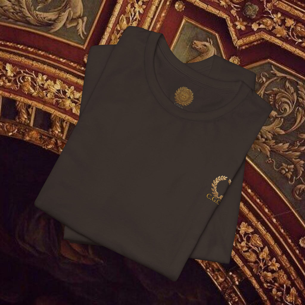 Guardian of the Temple Classically- Inspired Cotton Graphic T Shirt Back Version