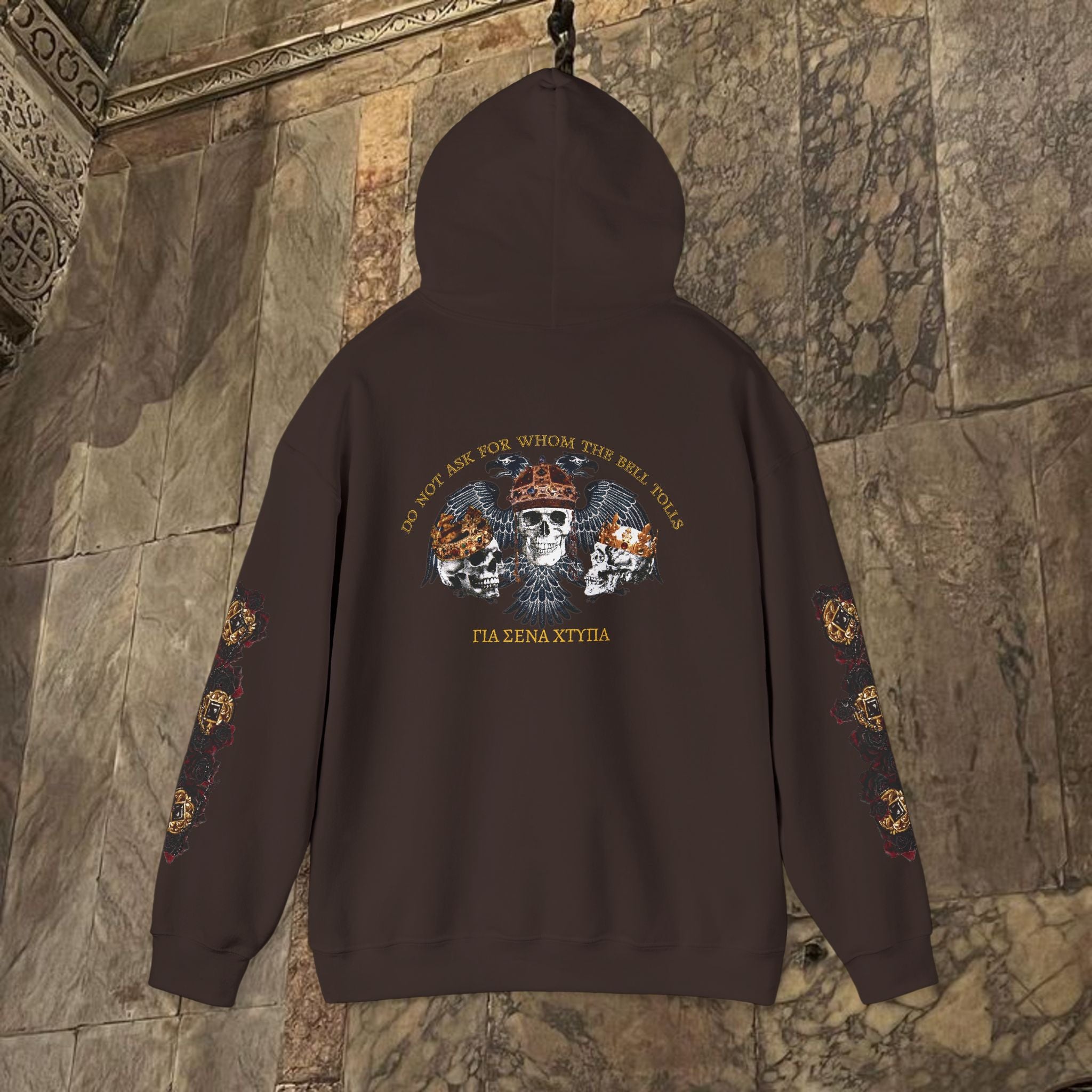 The Kings Fate Byzantine Inspired Graphic Hoodie Back Version