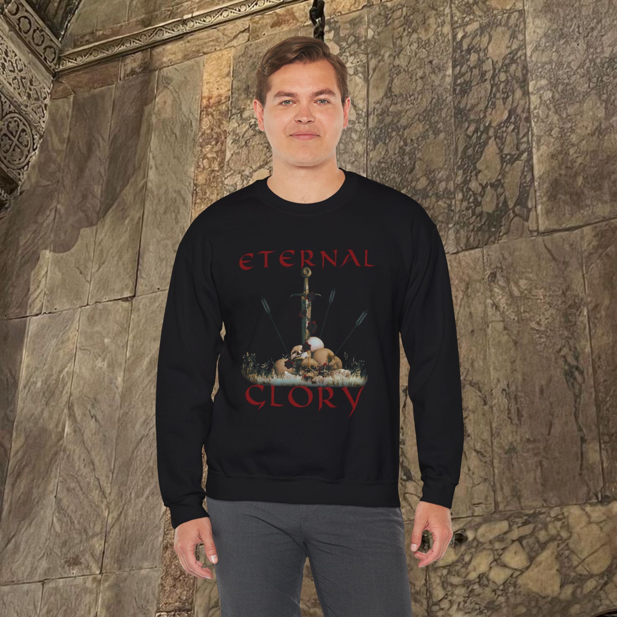 Eternal Glory of the Last Battle Crewneck Graphic Sweatshirt