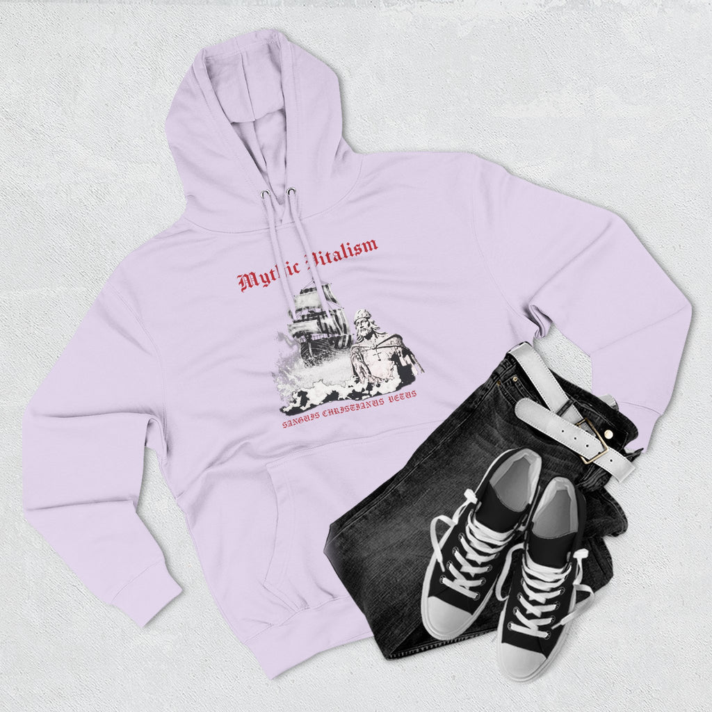 Mythical Vitalism, Sanguis Christianus Vetus Adventure and Exploration Inspired Graphic Fleece Hoodie