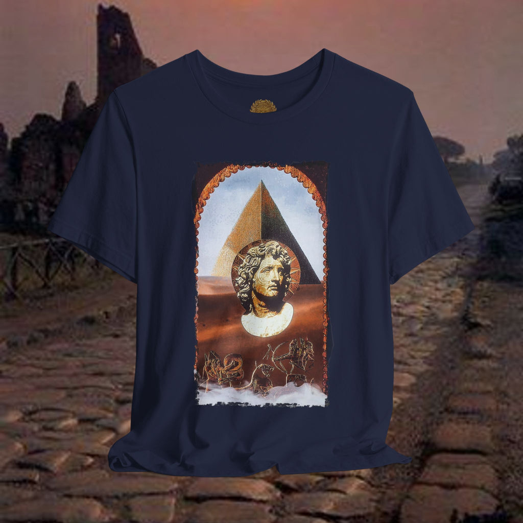 Alexander the Great In Egypt Pyramid Graphic T Shirt