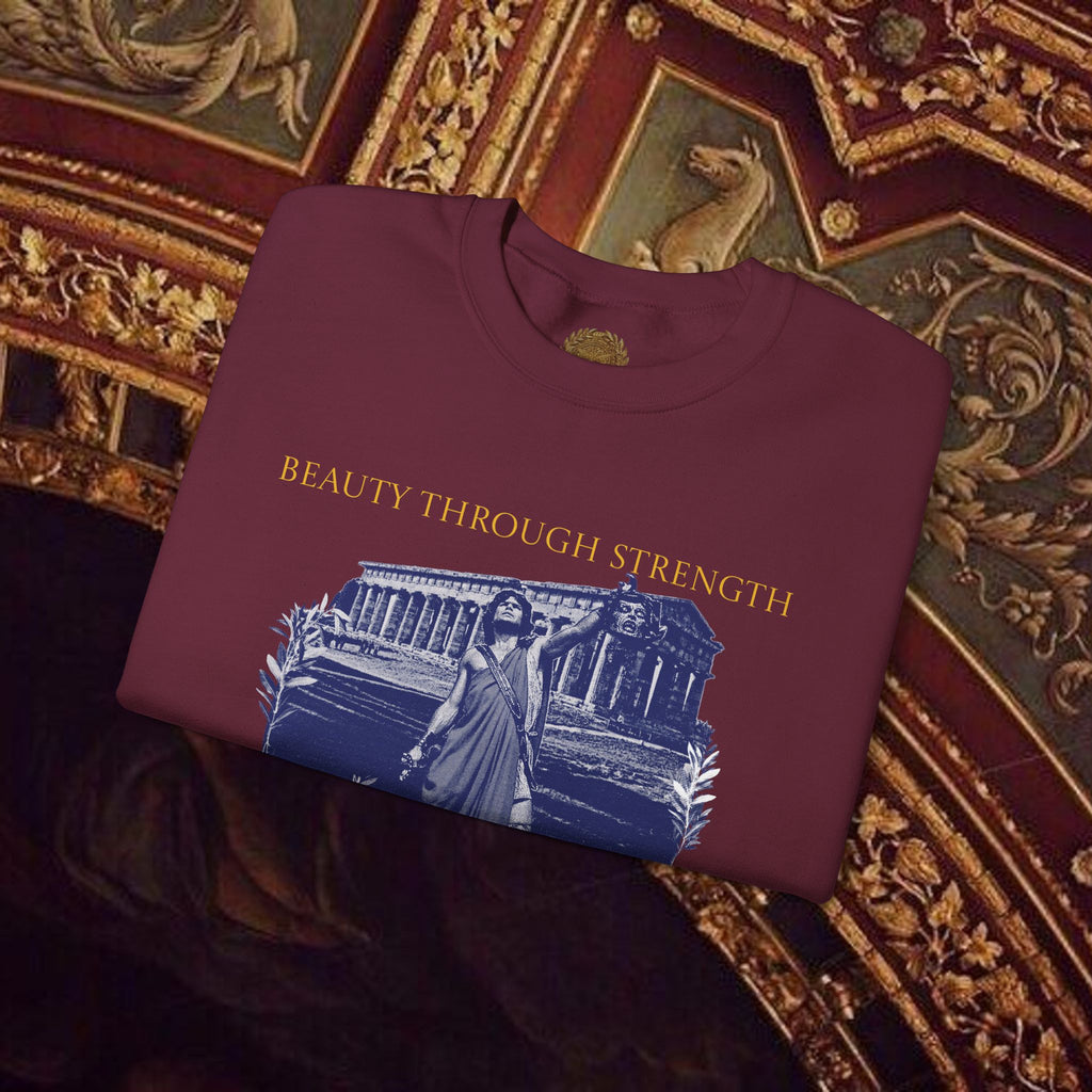 The Hero's Victory Classically-Themed Cotton Graphic T Sweatshirt