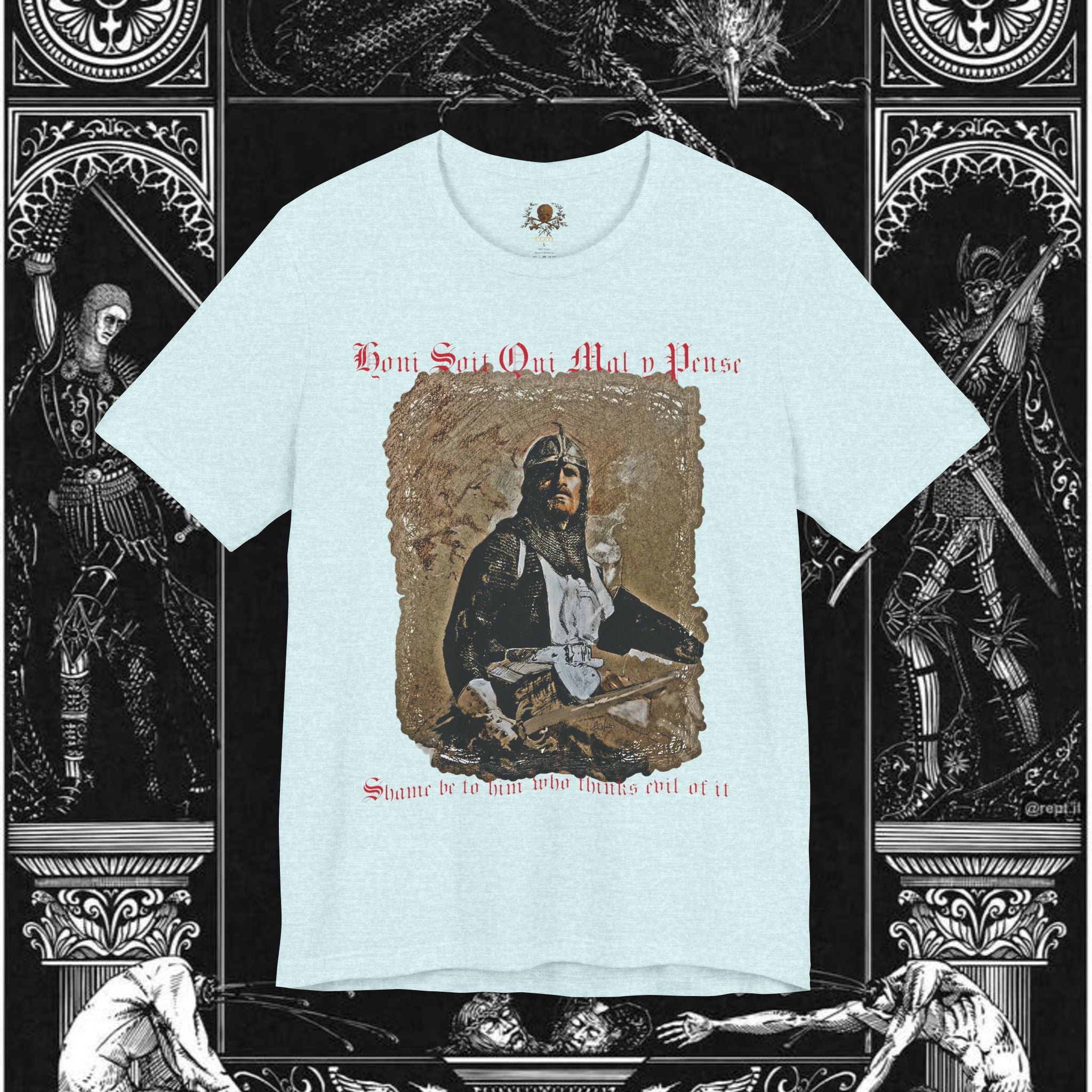 The Knight's Rest Medieval Fantasy Graphic T Shirt