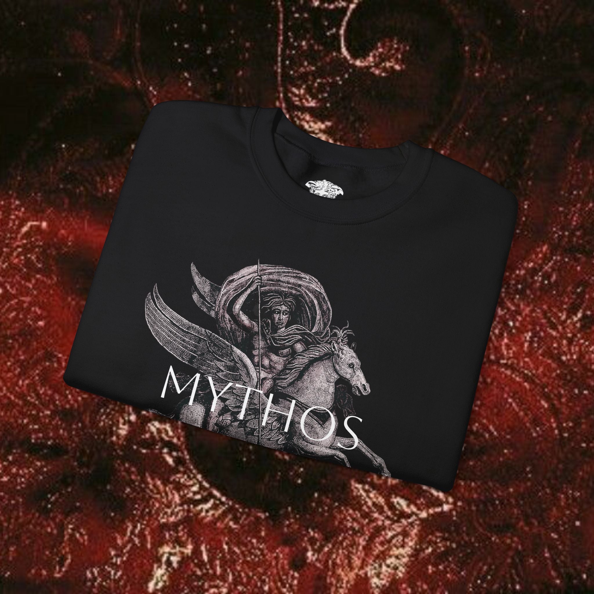 Warrior's Mythos Unisex Heavy Blend Sweatshirt.