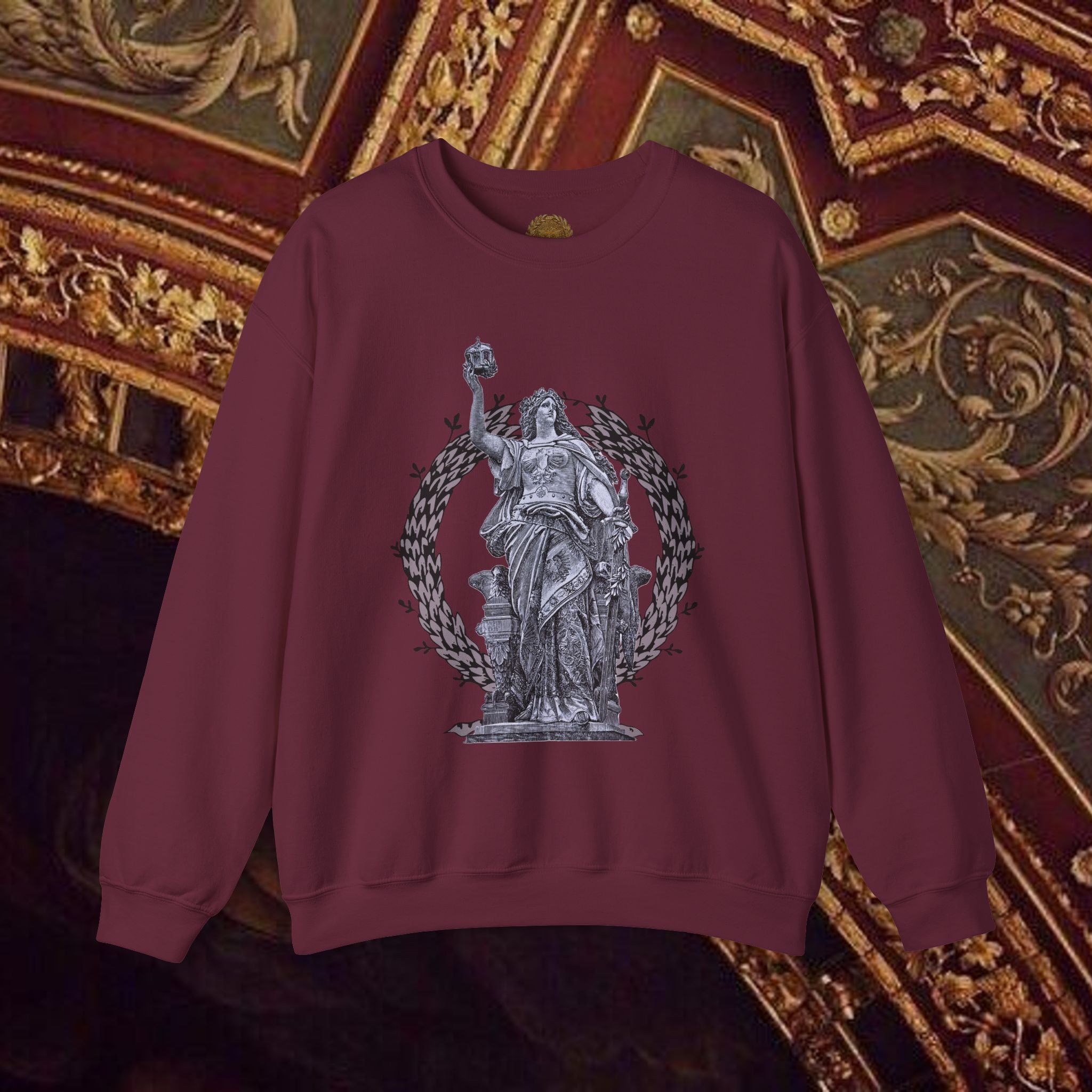 Goddess Victory Neo-Classical Crewneck Sweatshirt piece