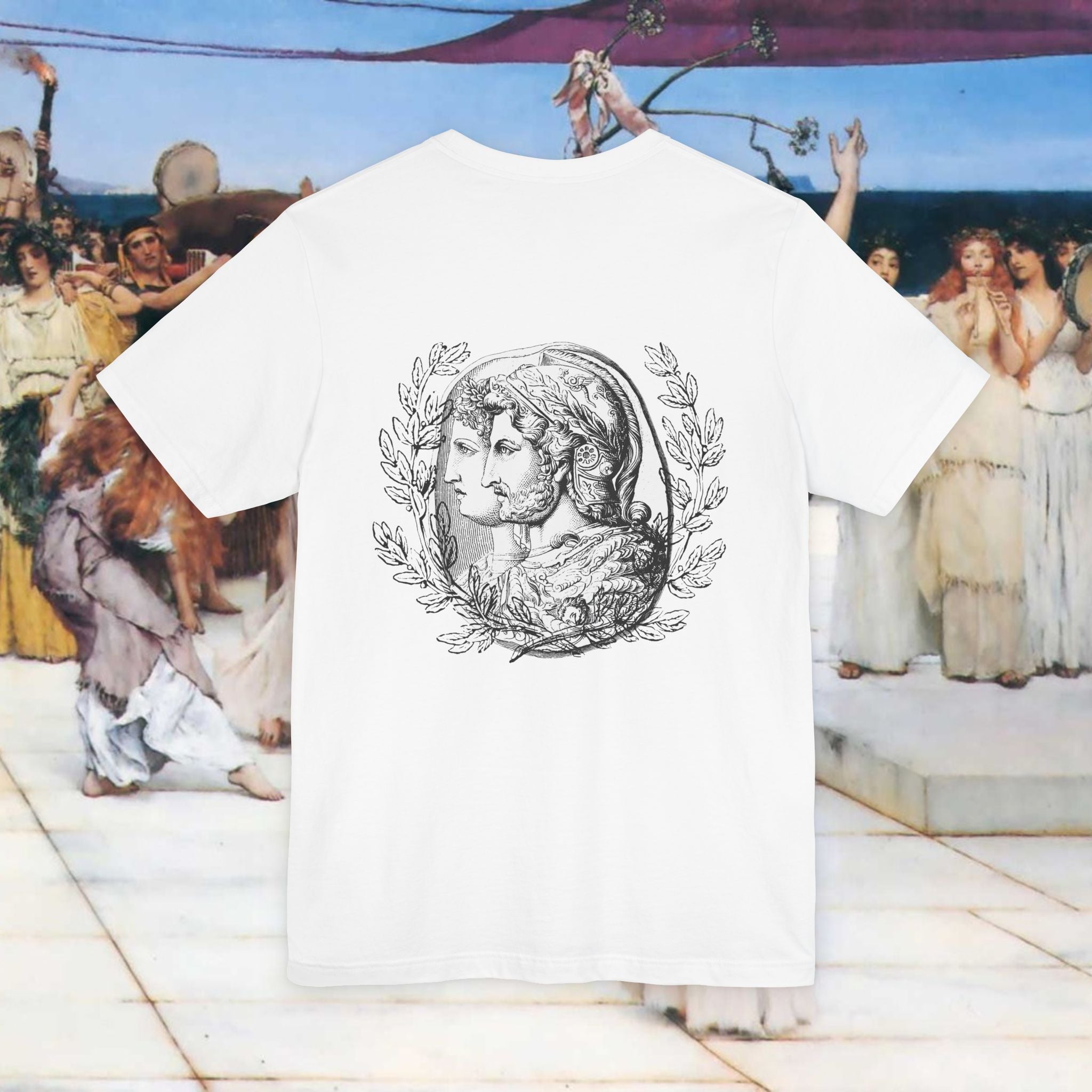 Roman Warrior Plumed Helmet Cameo T-Shirt
