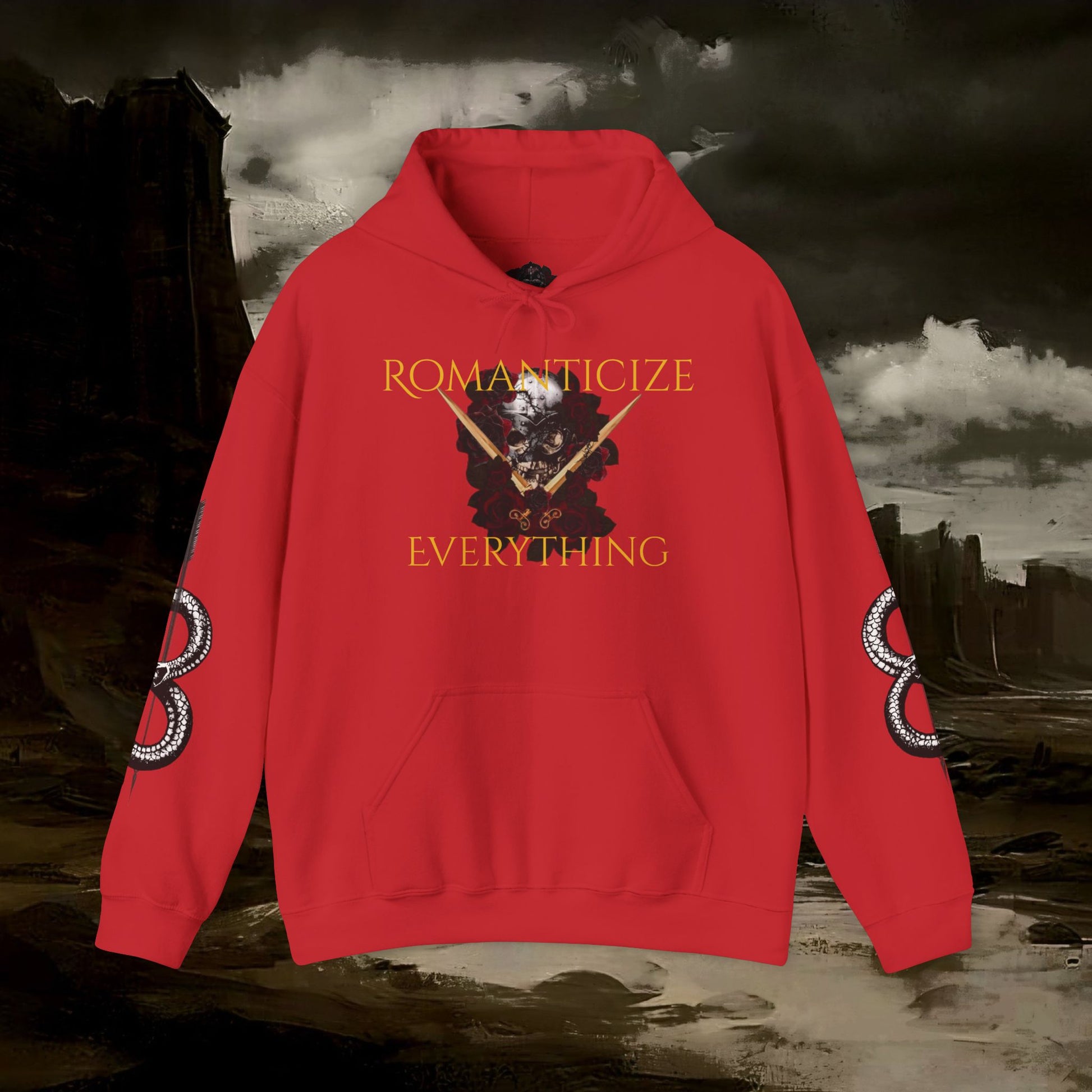 The Barbarian's Fate Medieval Fantasy Inspired Gothic Graphic Hoodie