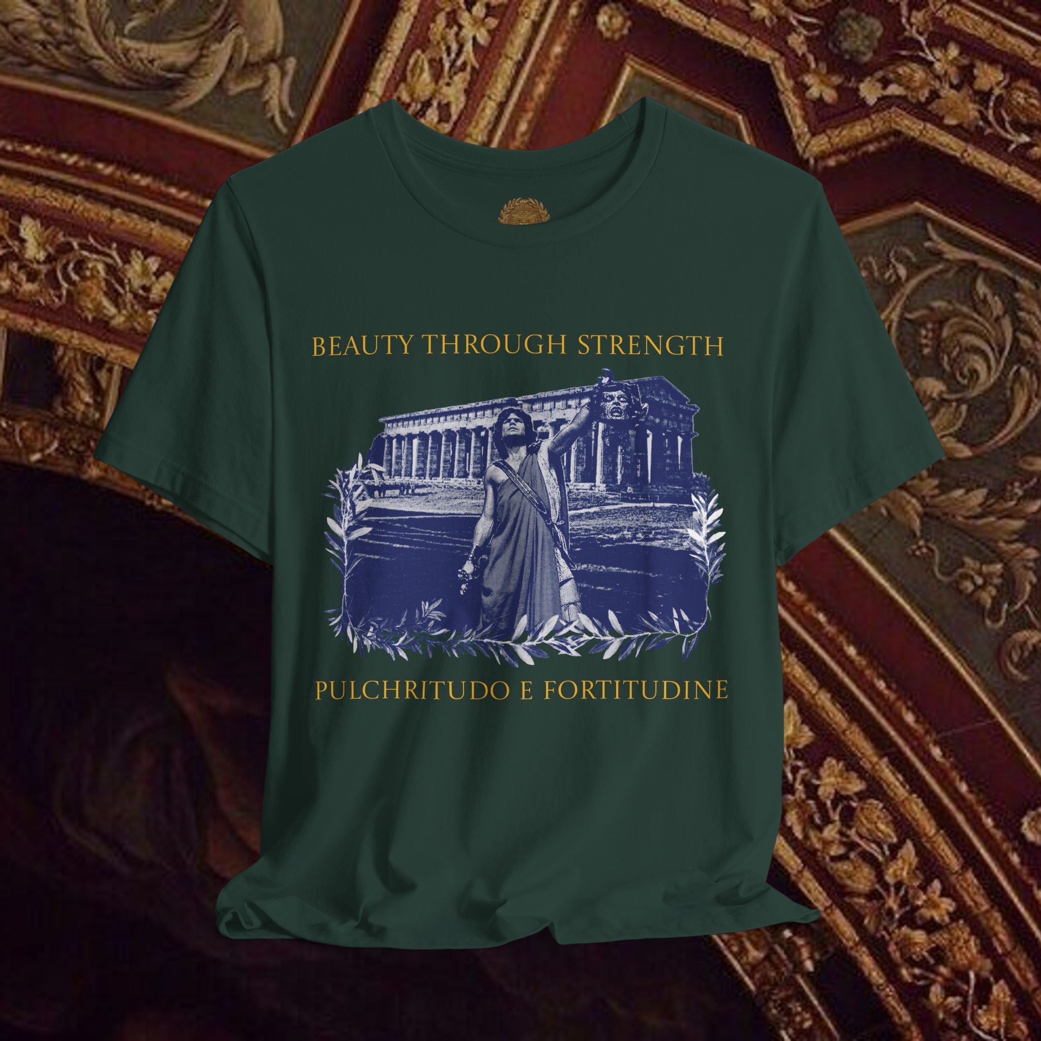 The Hero's Victory Classically-Themed Cotton Graphic T Shirt