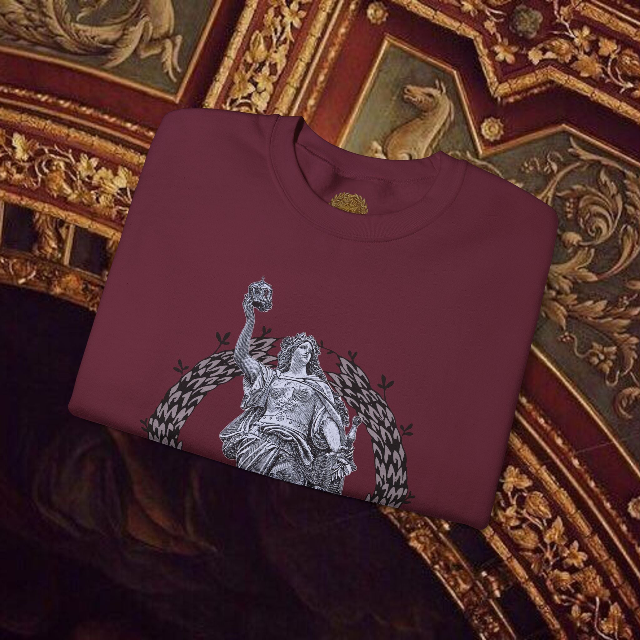 Goddess Victory Neo-Classical Crewneck Sweatshirt piece