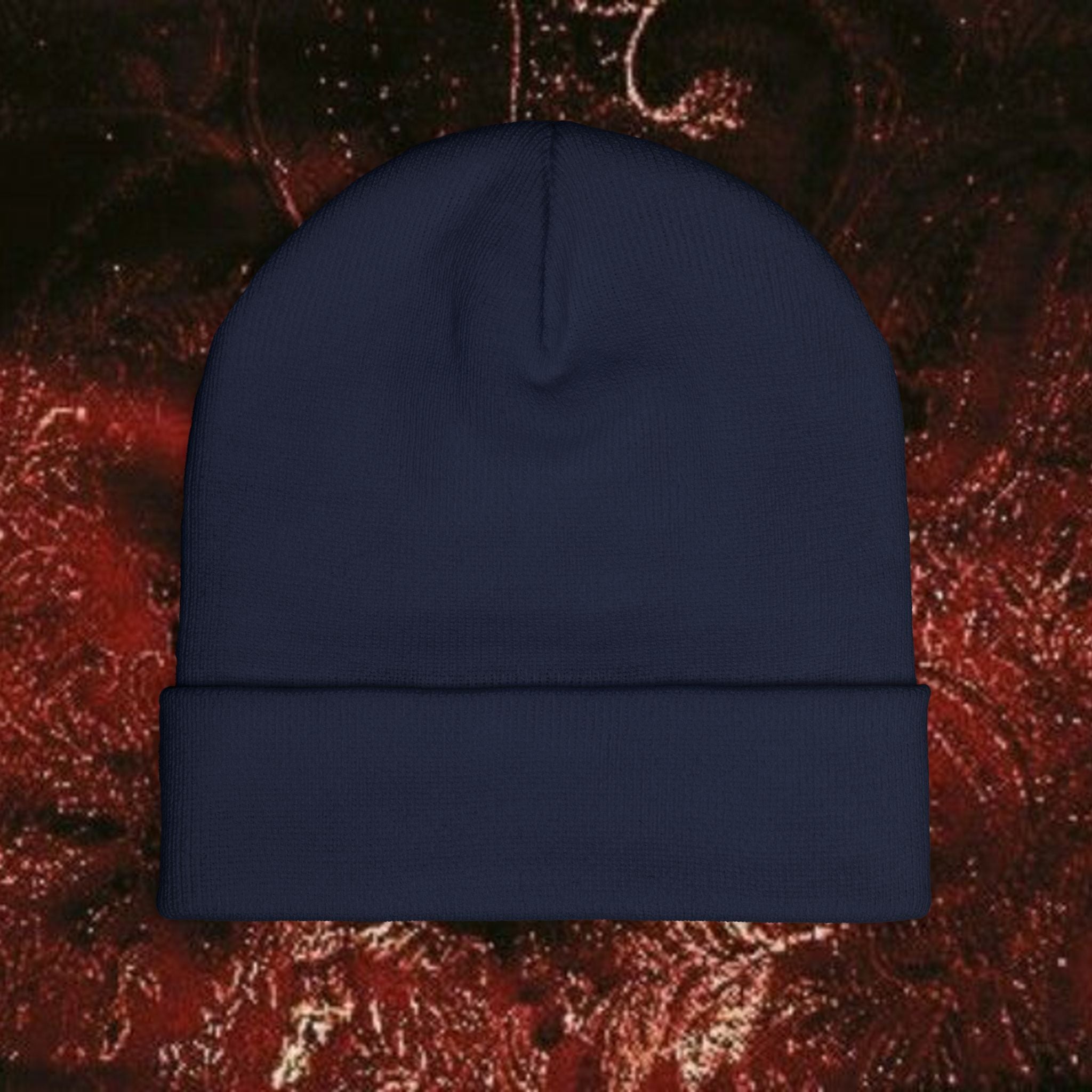 Golden Laurel Embroidered Knit Beanie - Ancient Greek Inspired Winter Hat