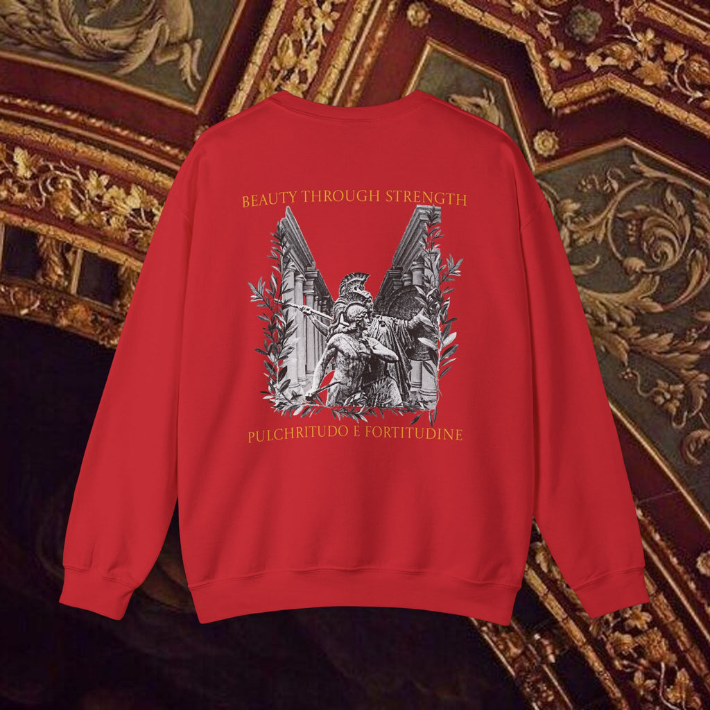 The Goddess's Protection Classically-Inspired Cotton Graphic Sweatshirt Back Version