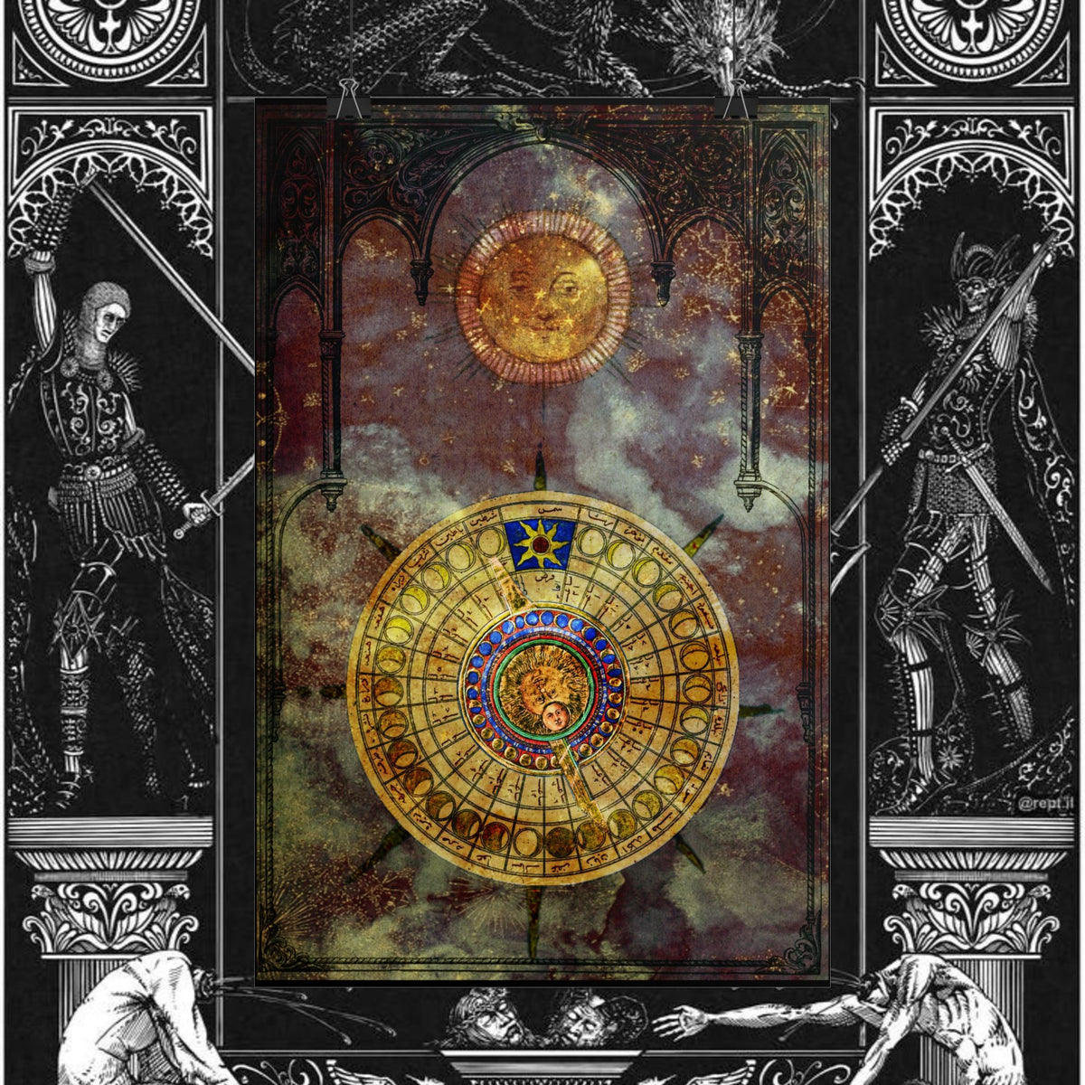 The Dials of the Cosmos Medieval Fantasy Inspired Prints