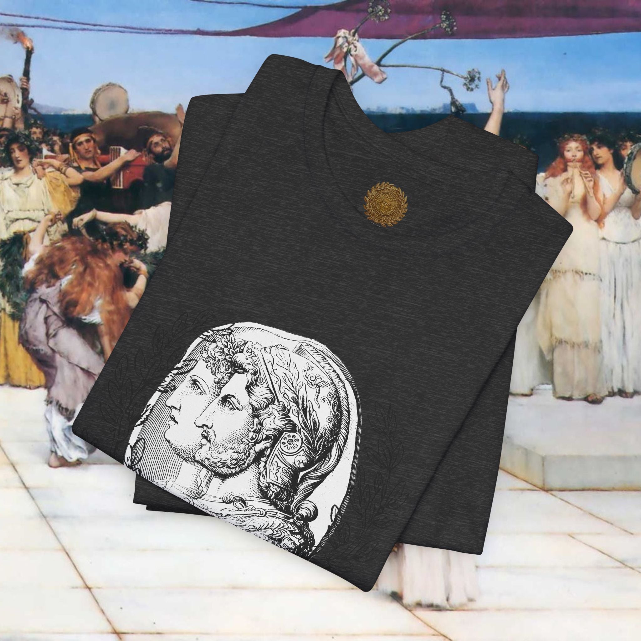 Roman Warrior's Spirit Plumed Helmet Cameo T-Shirt
