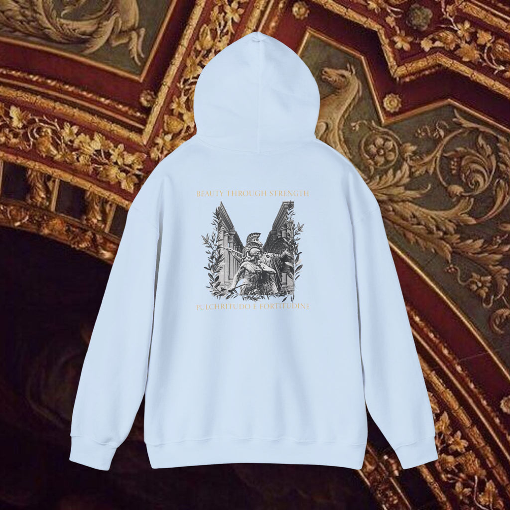 The Goddess's Protection Classically-Inspired Cotton Graphic Hoodie Back Version