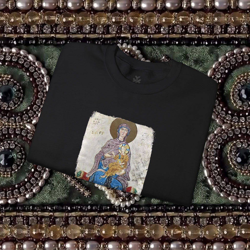 Virgin and Christ Armenian Manuscript Unisex Crewneck Sweatshirt