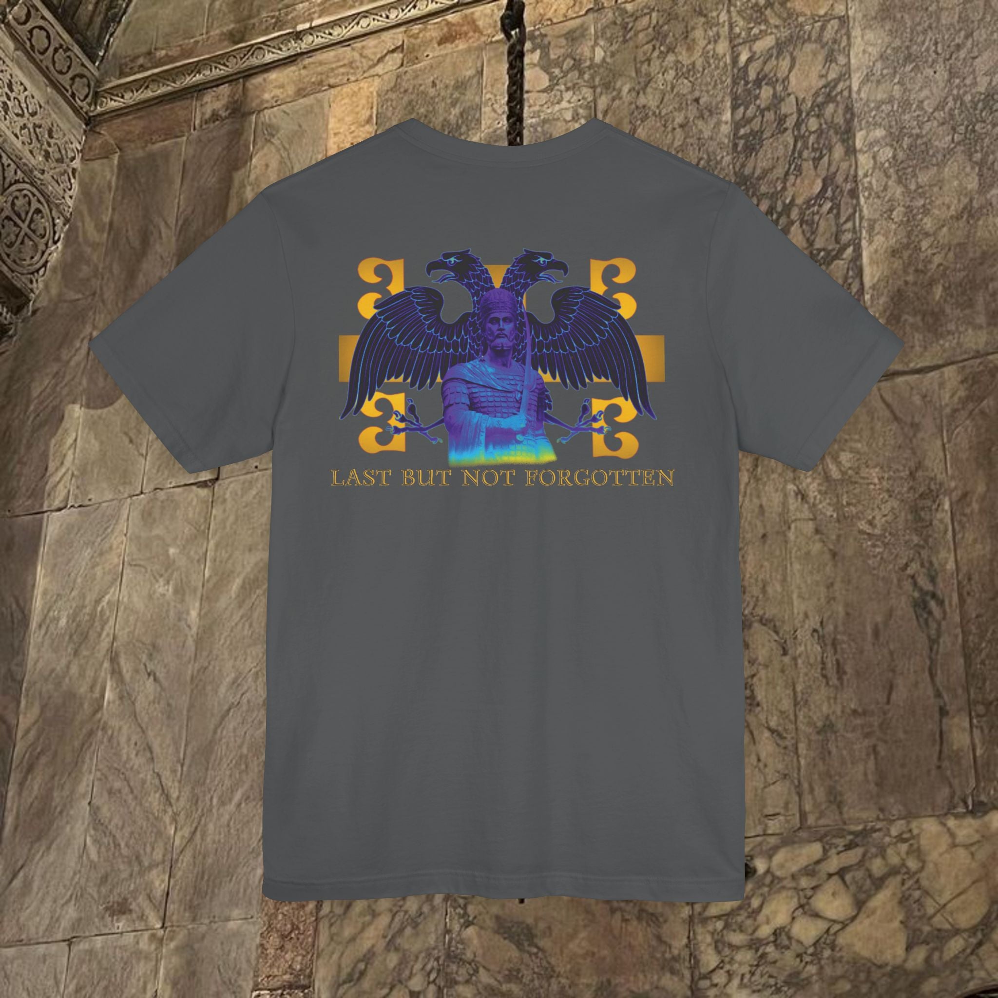The Last Great Emperor Byzantine Inspired Cotton Graphic T-shirt Back Version