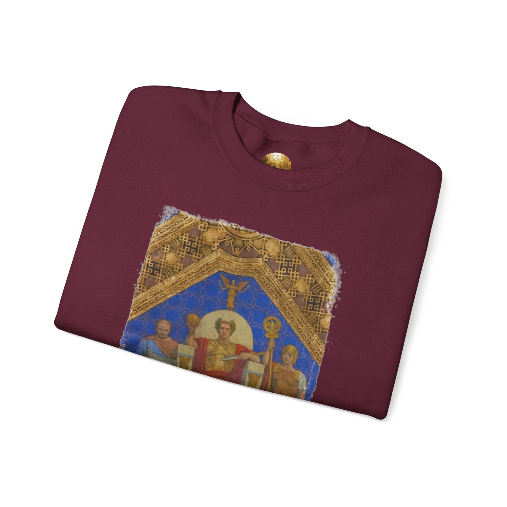Imperial Throne Art Sweatshirt - Eternal Ruler Design | Constantine Graphics