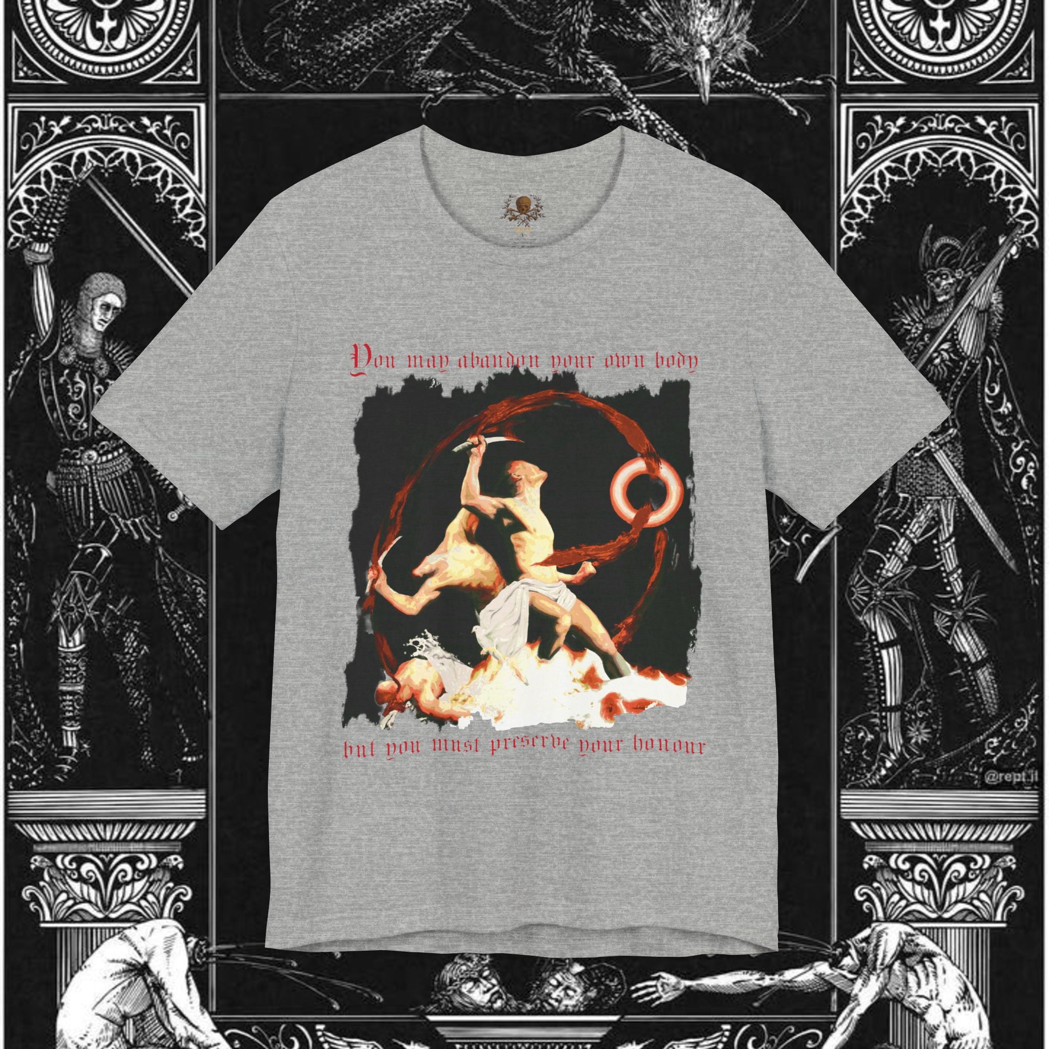 The Samurai's Vengeance Medieval Fantasy Graphic Shirt