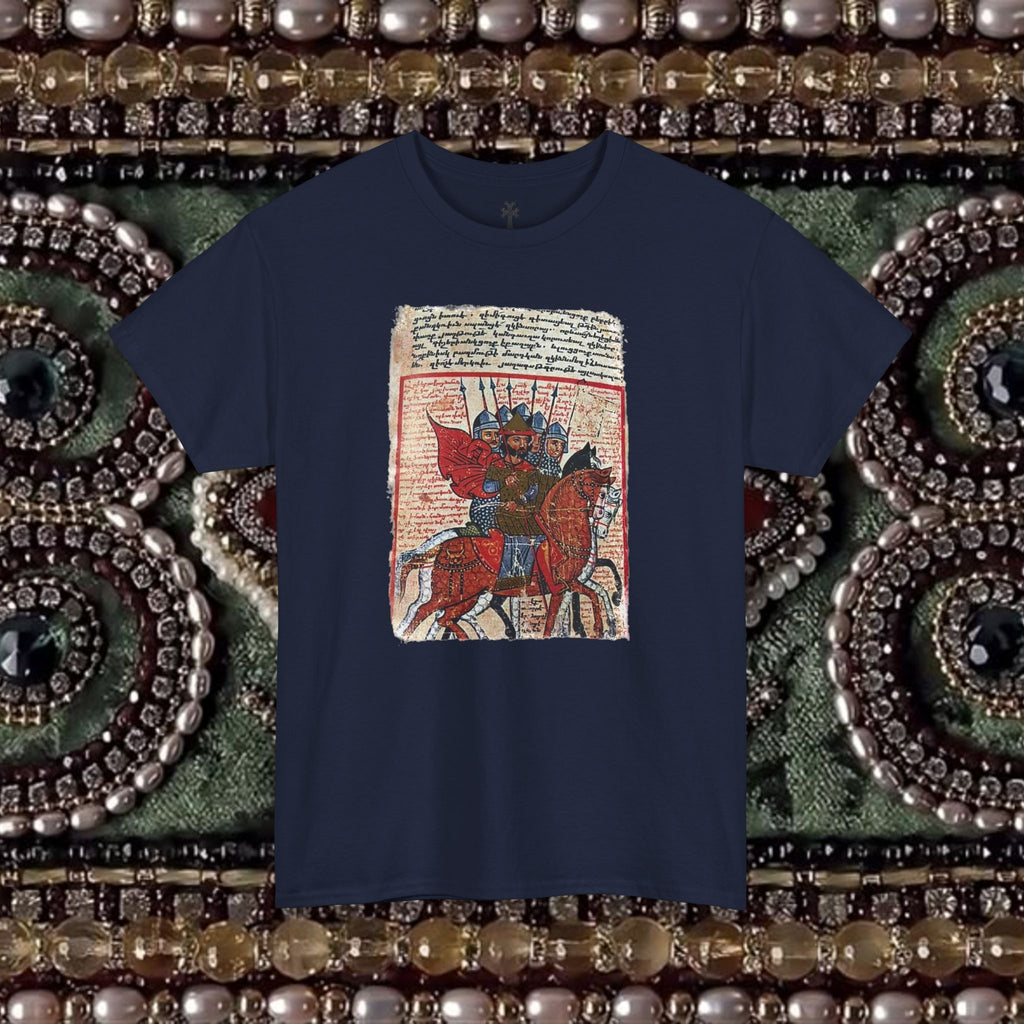 Armenian Warriors Ancient Manuscript Graphic T-Shirt Shirt