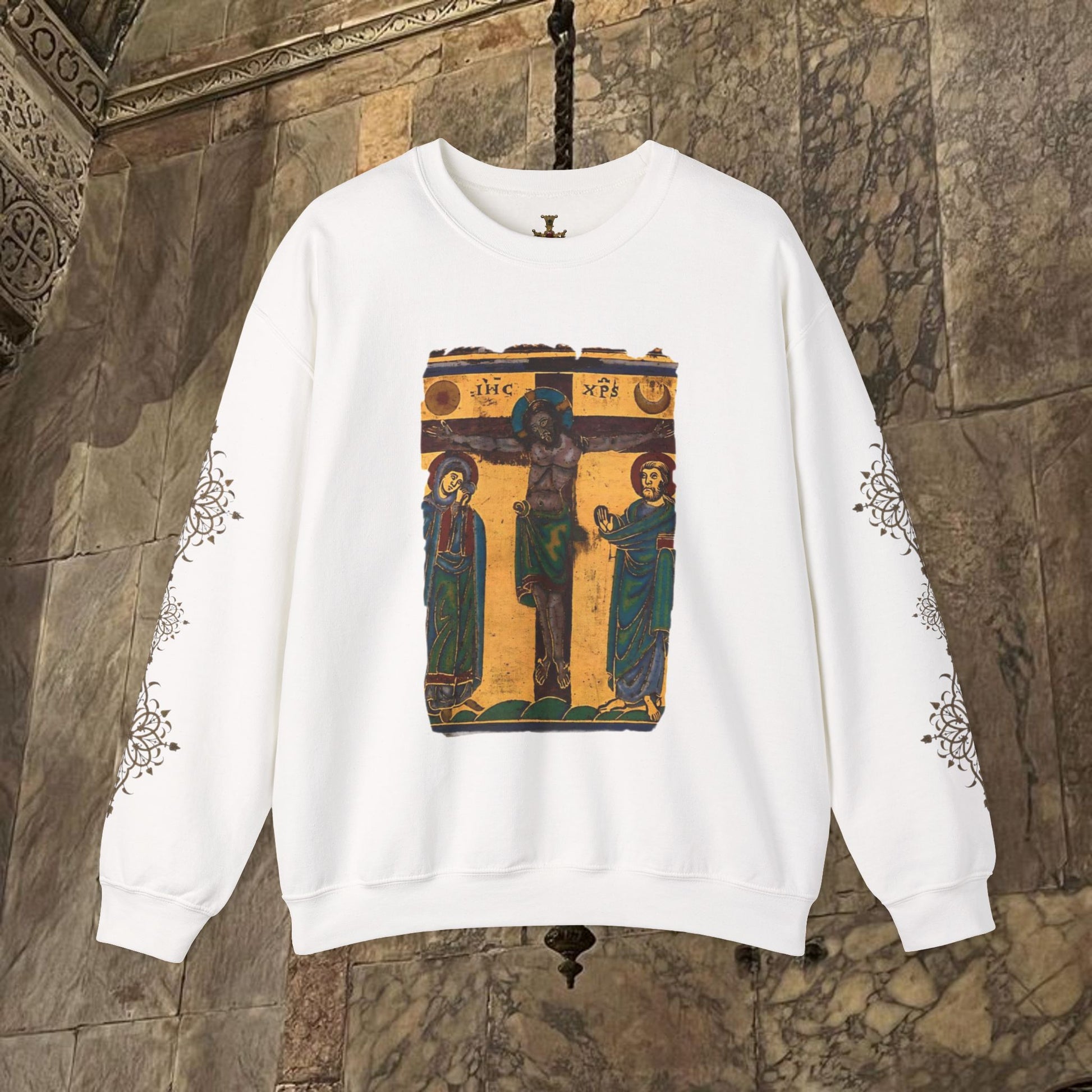 Byzantine art Sweatshirt iconographic desgin