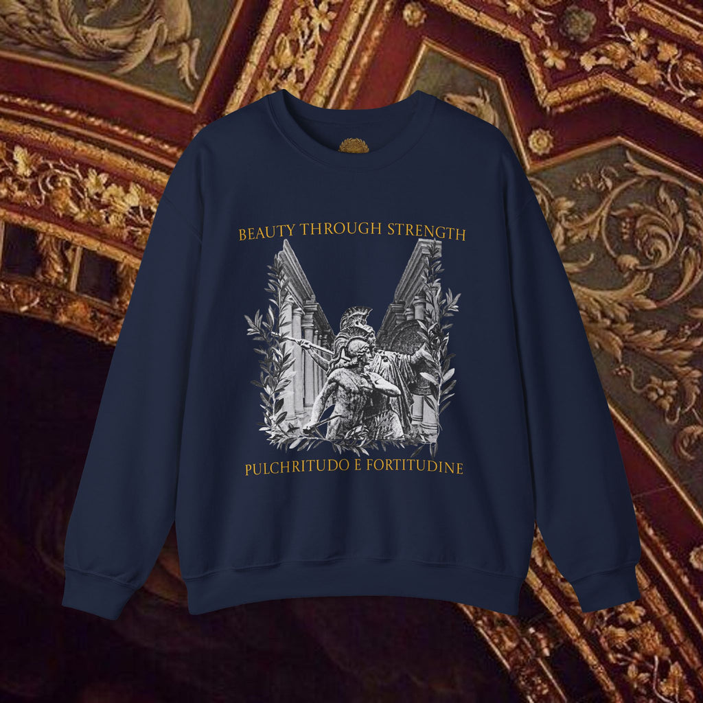 The Goddess's Protection Classically-Inspired Cotton Graphic Sweatshirt