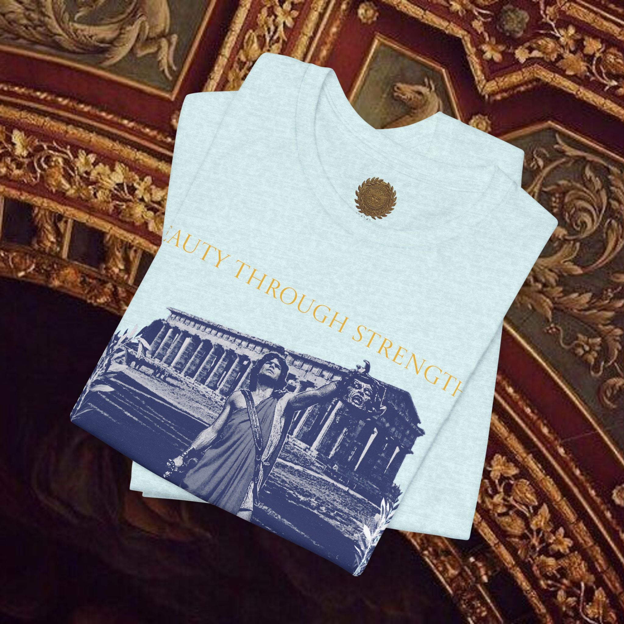 The Hero's Victory Classically-Themed Cotton Graphic T Shirt