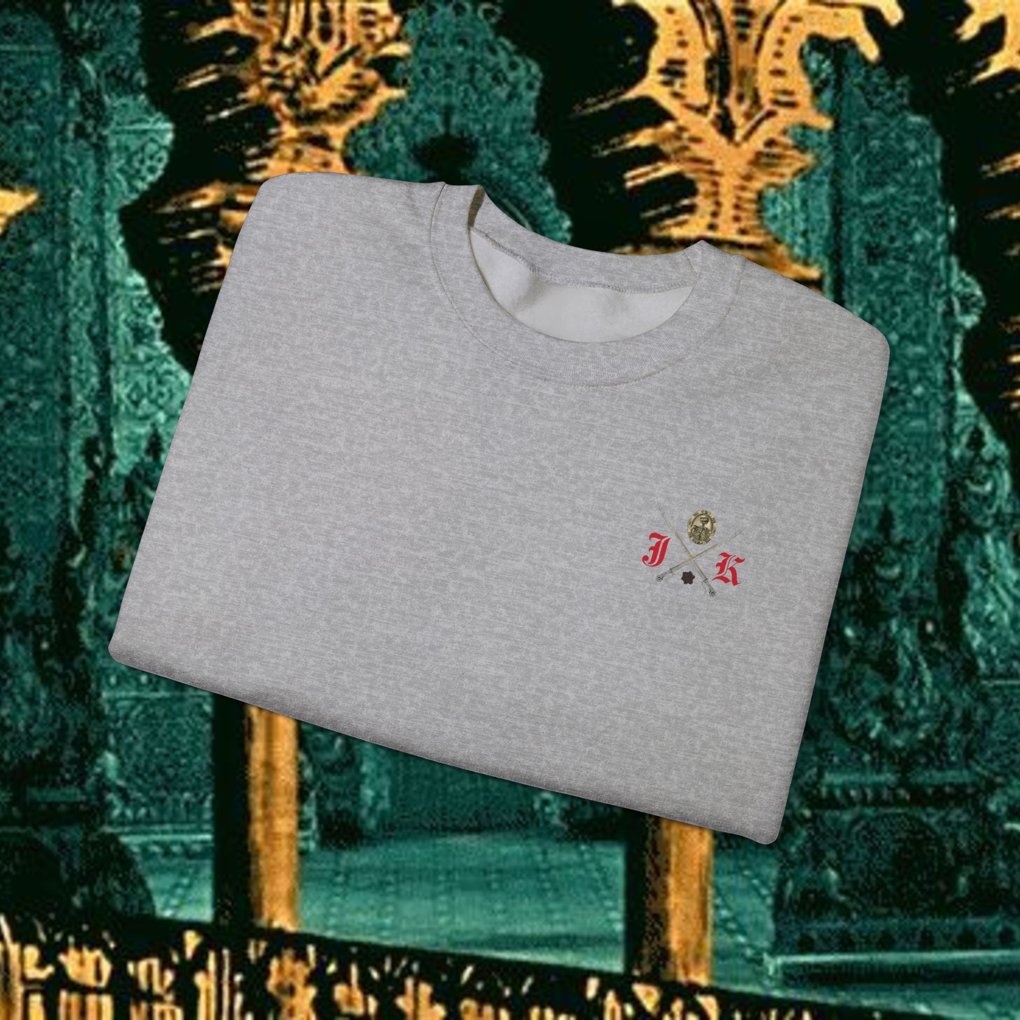 Mythic Vitalism, Sanguis Christianus Vetus Exploration and Adventure Inspired Crewneck Sweatshirt – Back Version