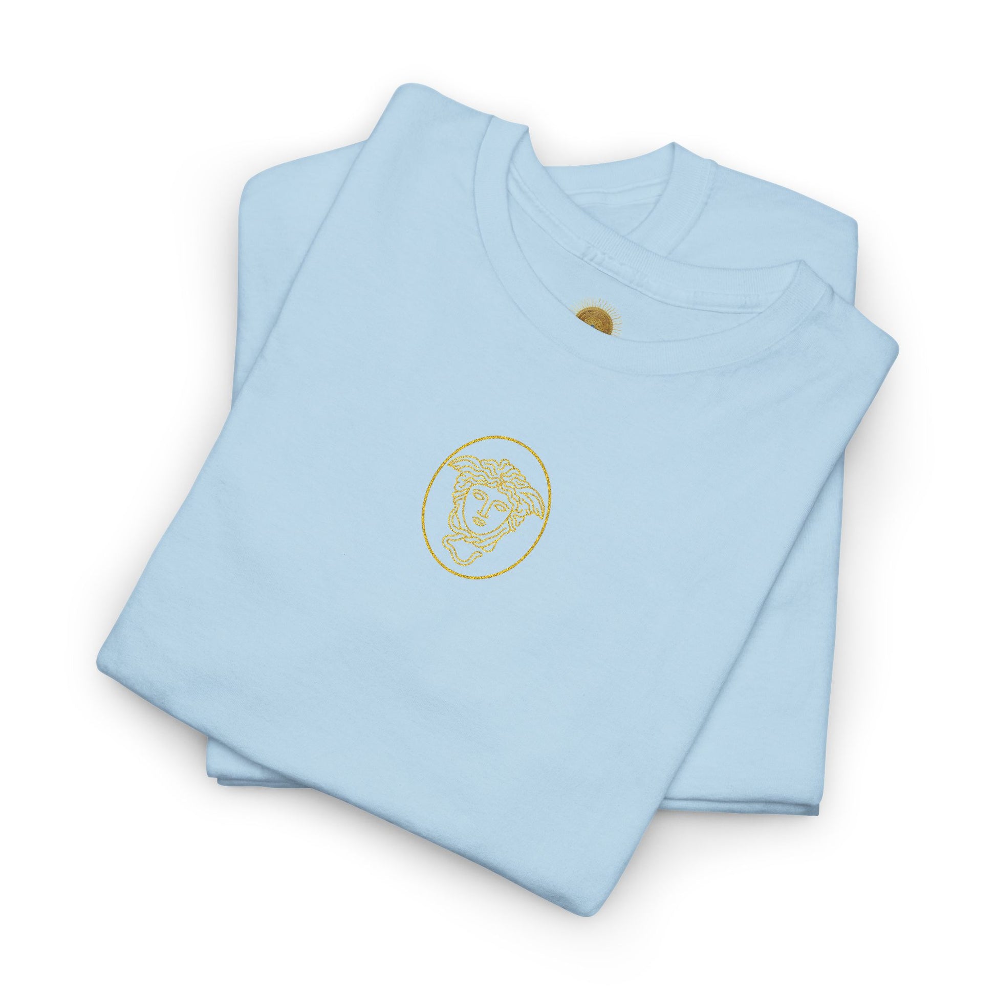 Medusa's Head Unisex Heavy Cotton Tee, Colorful Graphic Tee