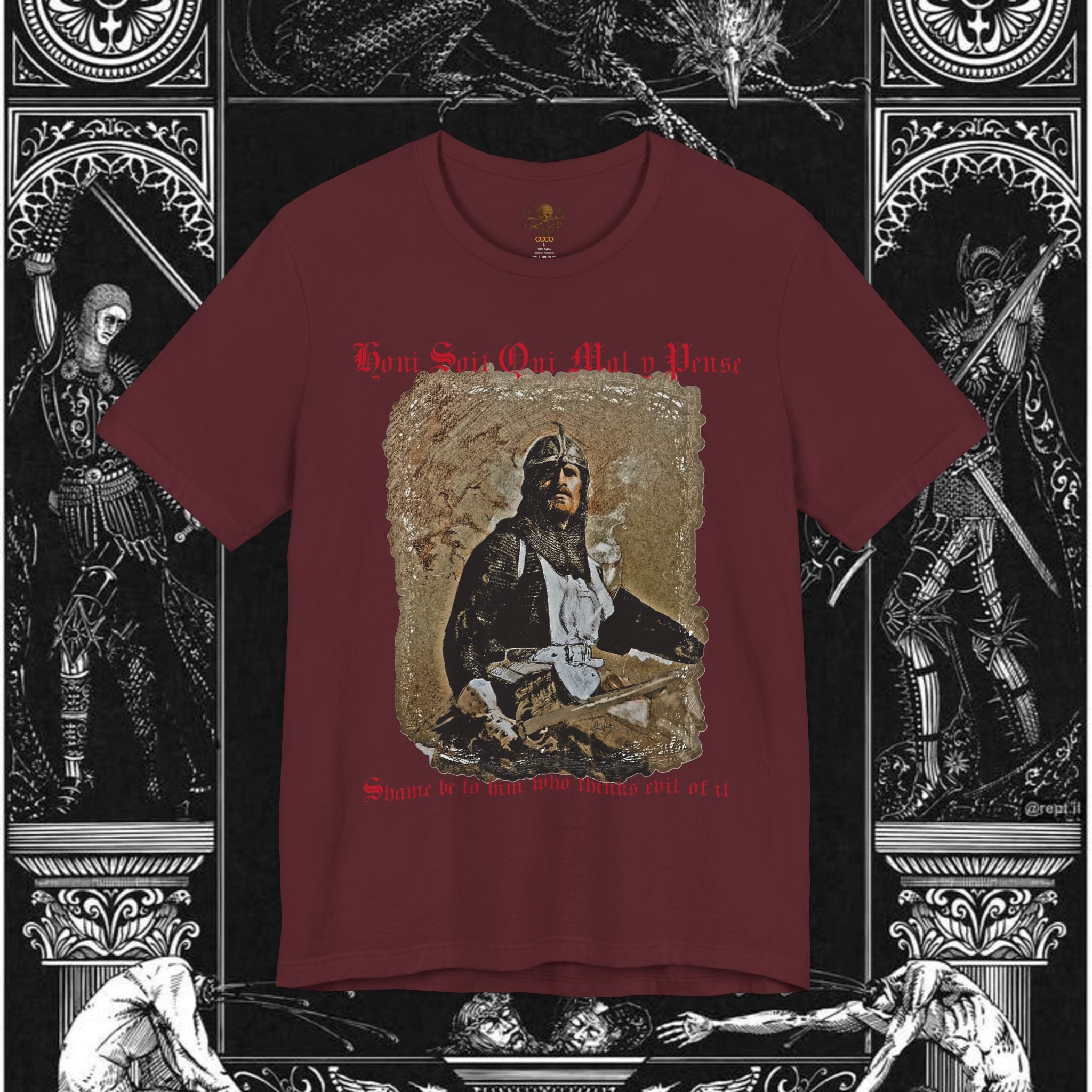 The Knight's Rest Medieval Fantasy Graphic T Shirt