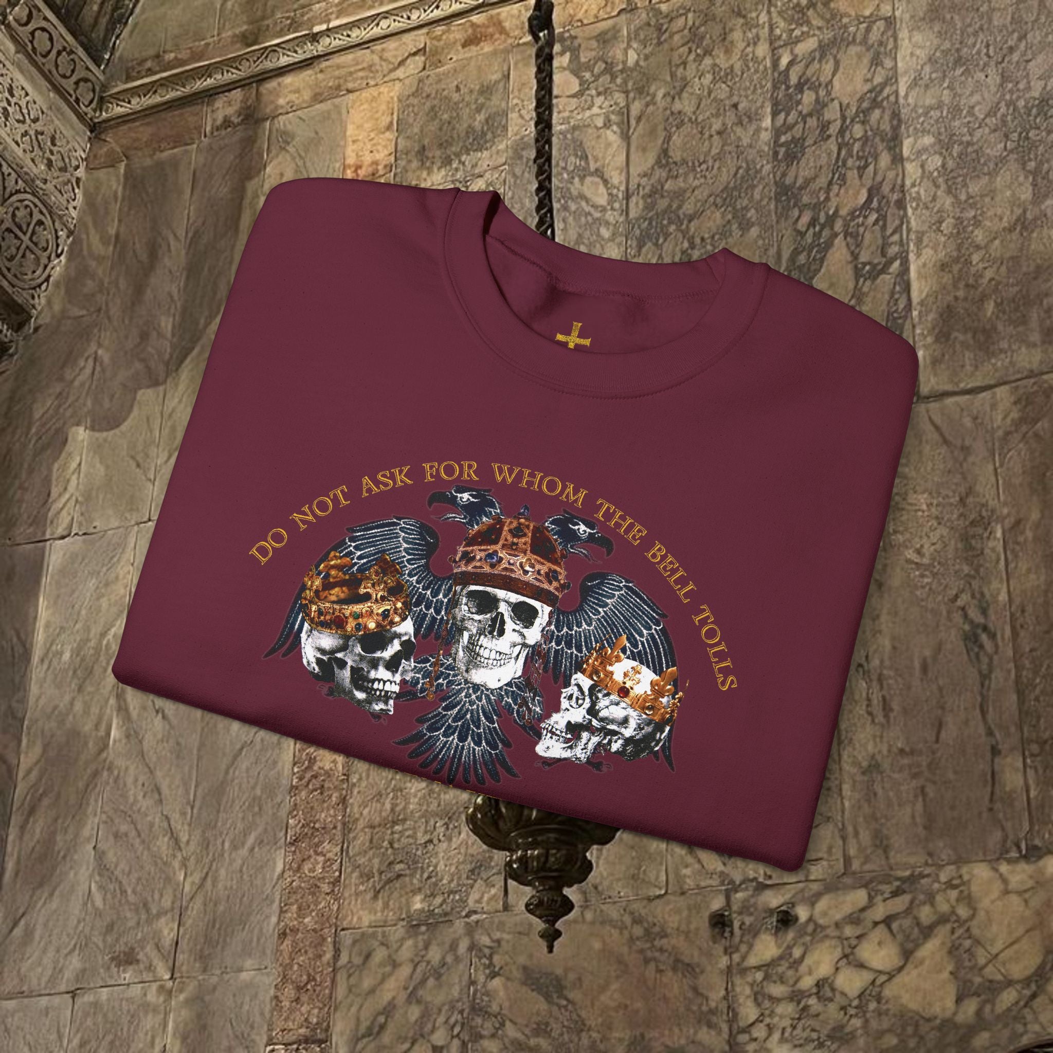 The Kings Fate Byzantine Inspired Graphic Crewneck Sweatshirt