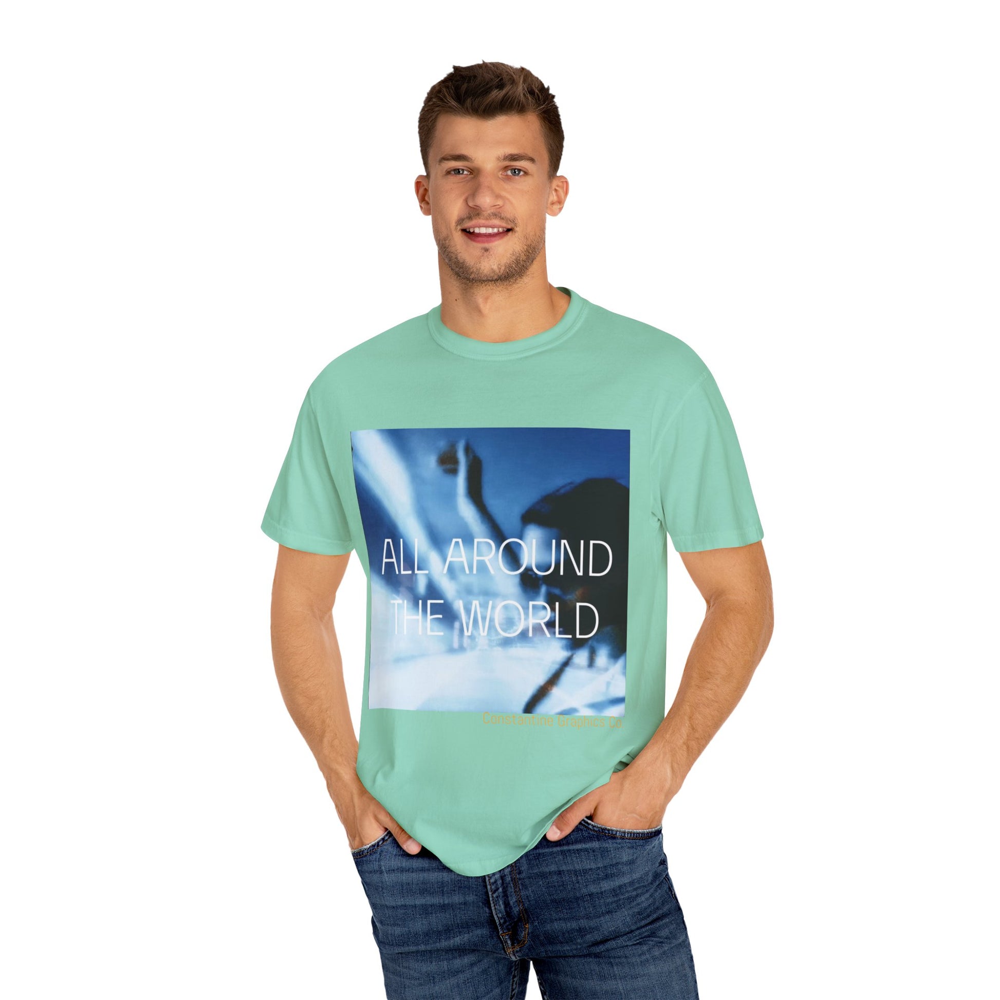 All Around The World Cyber Y2k Graphic Tshirt