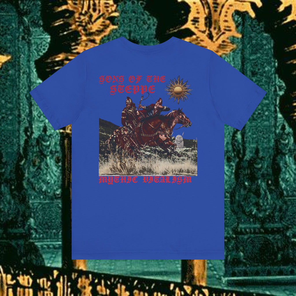 Sons of the Steppe Mythical Medieval Inspired Graphic T Shirt Back Version