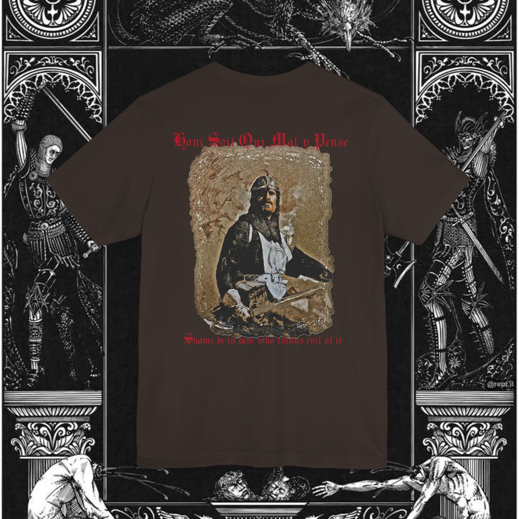 The Knight's Rest Medieval Fantasy Graphic T-Shirt