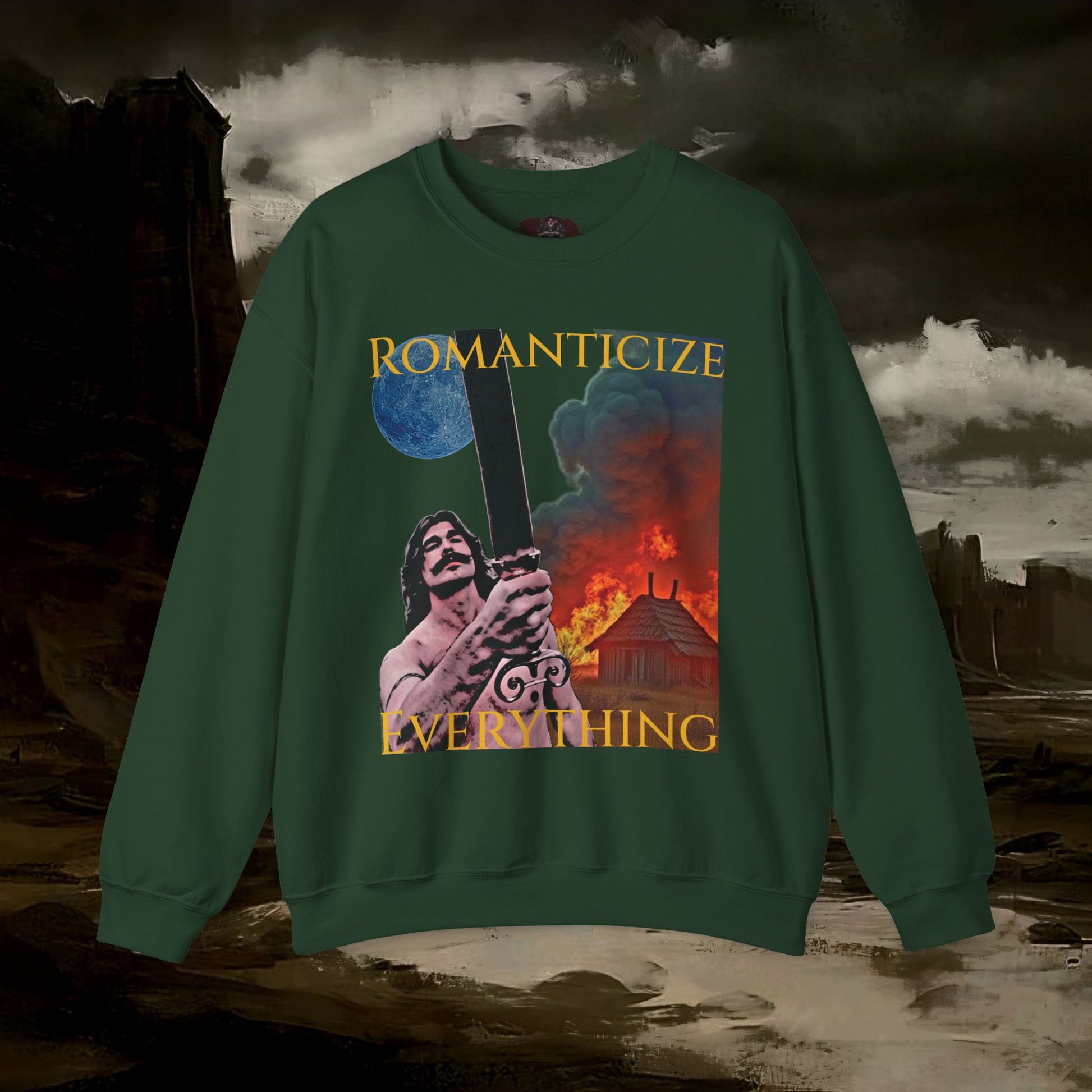 The Barbarian's Mirror, Unisex Crewneck Graphic Sweatshirt