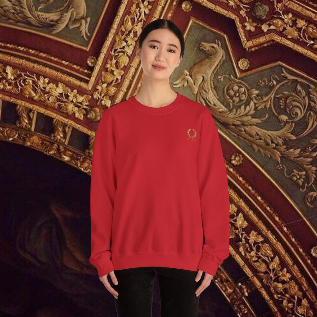 Beauty Through Strength Classically-Inspired Cotton Graphic Sweatshirt Back Version