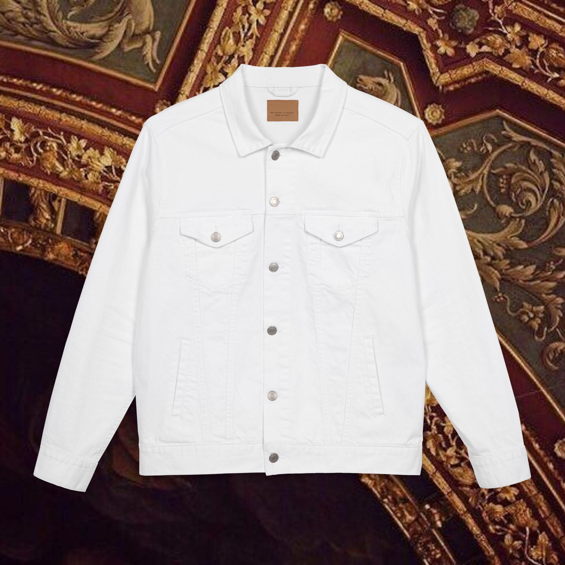 The Emperor's Golden Laurel Unisex Denim Jacket (Embroidery)