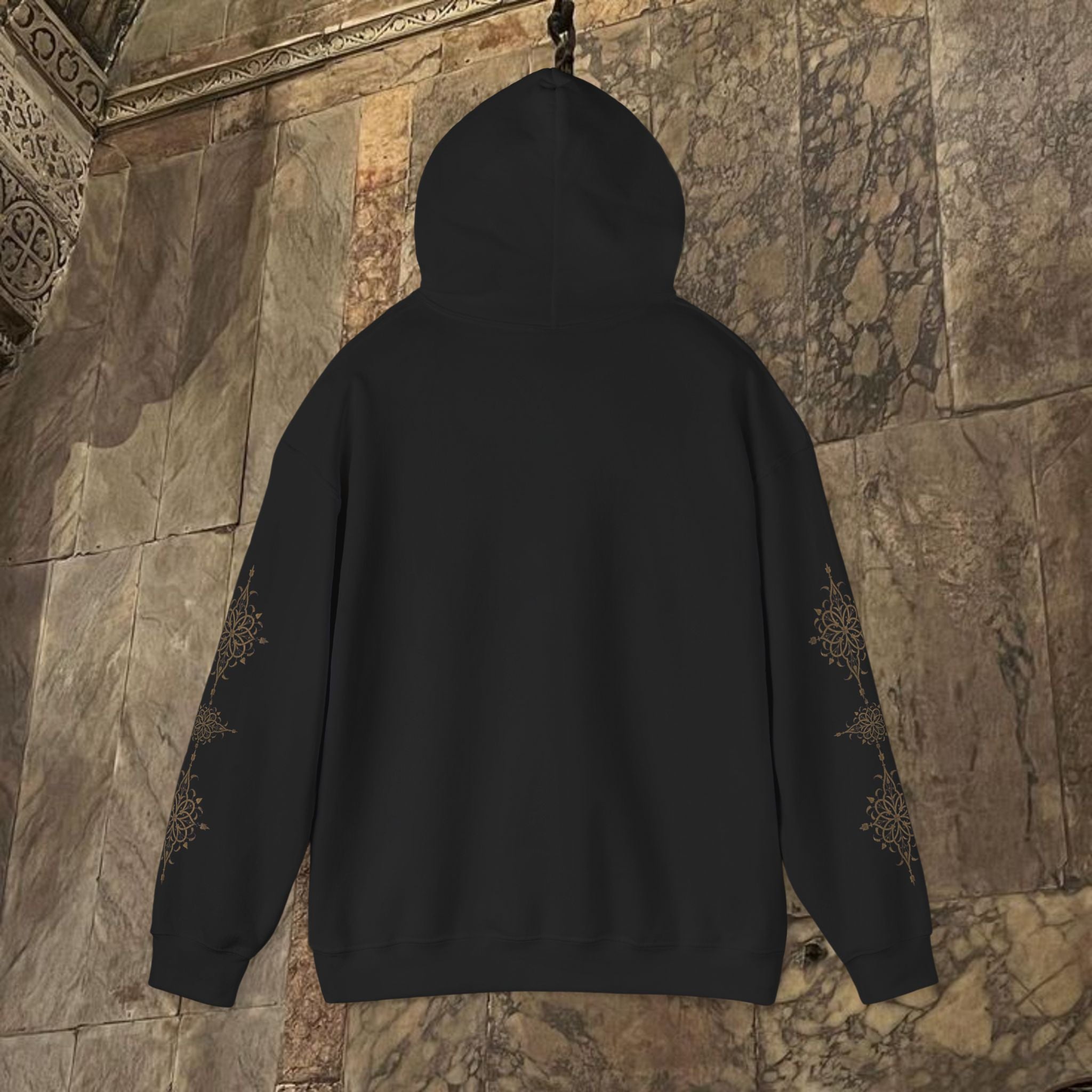 Byzantine Icon Art Hoodie - Classical Religious Design