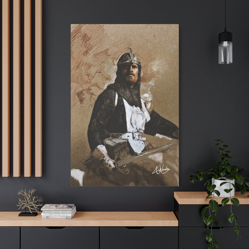 The Knight's Rest Medieval Fantasy Canvas