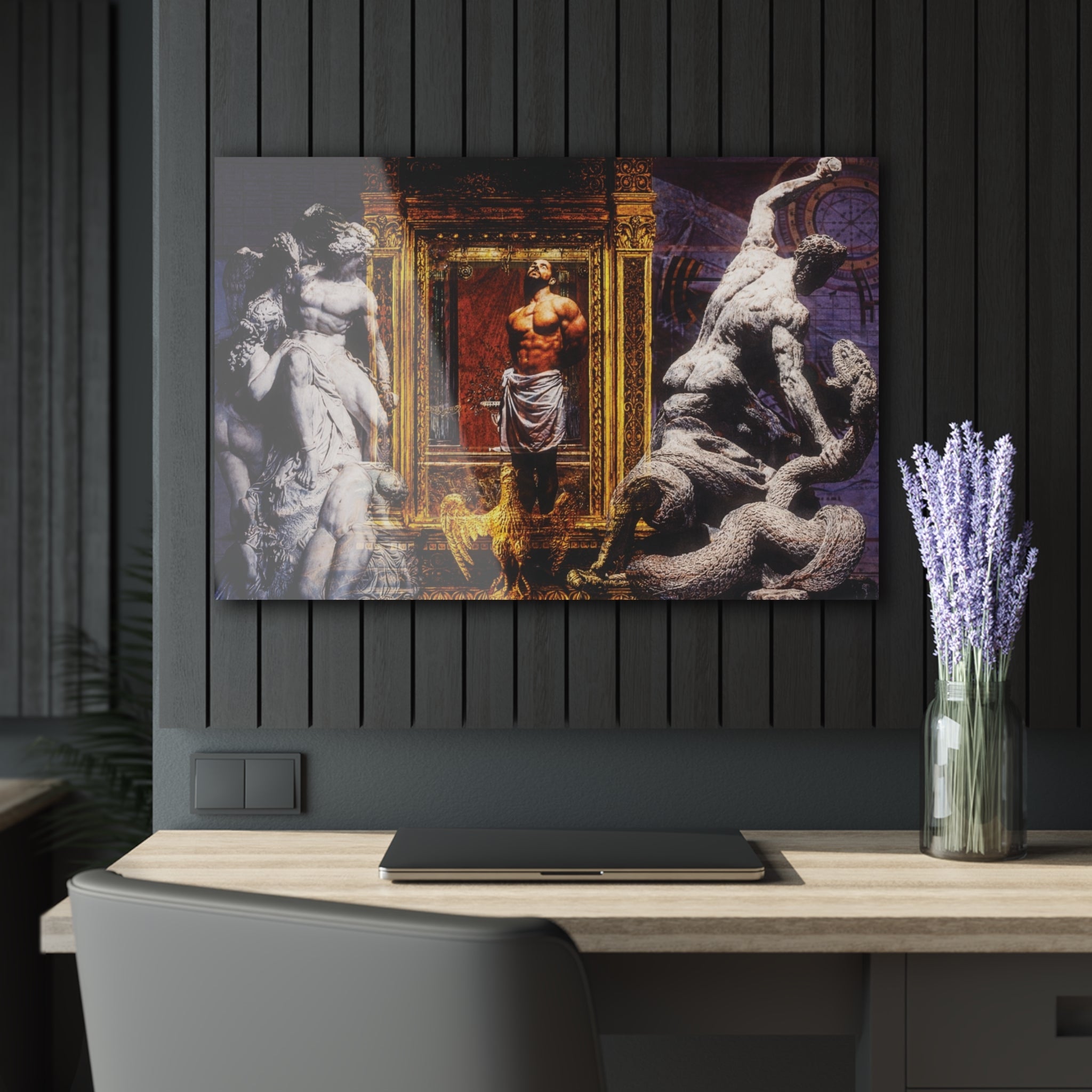 Prometheus Bound Classical Ancient Mythology Acrylic Prints (French Cleat Hanging)
