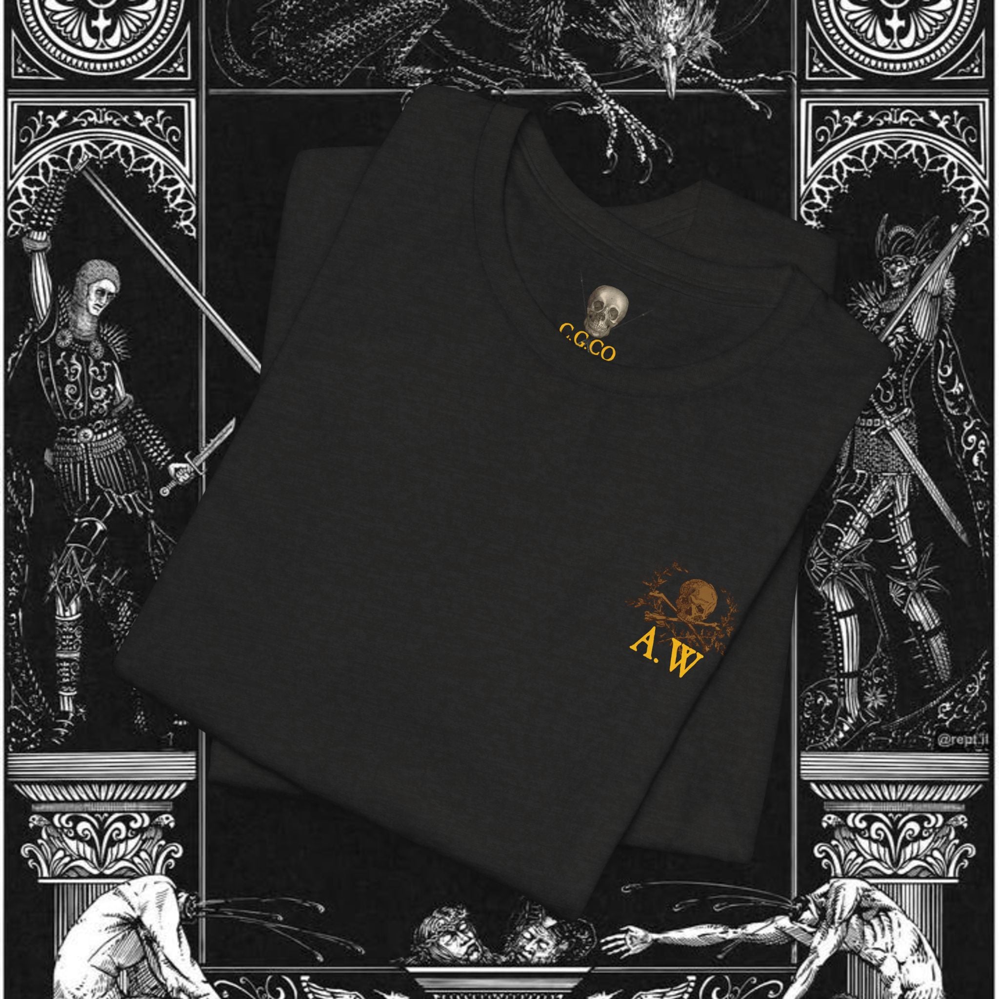 Man's Memento Medieval Fantasy Graphic T Shirt