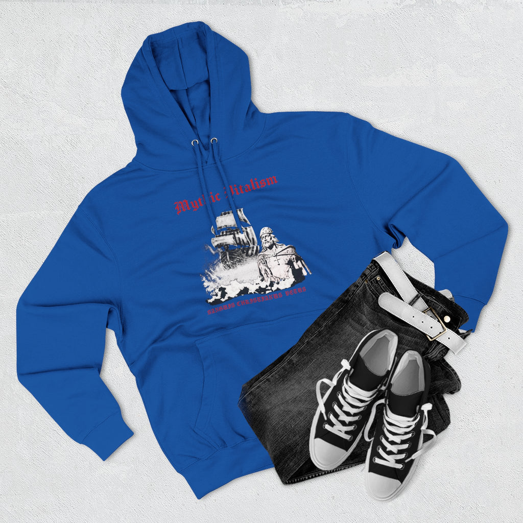 Mythical Vitalism, Sanguis Christianus Vetus Adventure and Exploration Inspired Graphic Fleece Hoodie