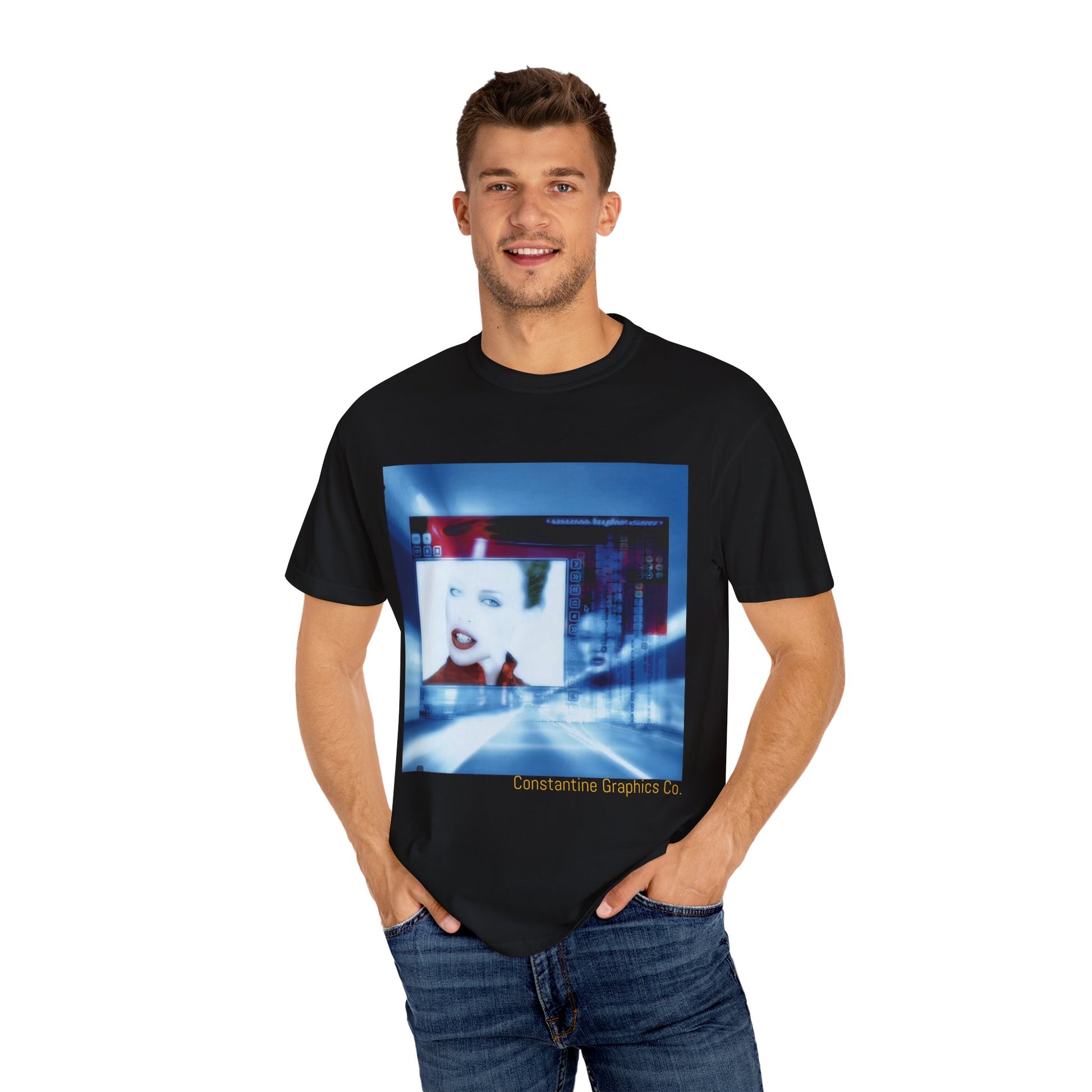 Digital Pop up Cyber Y2k Graphic TShirt