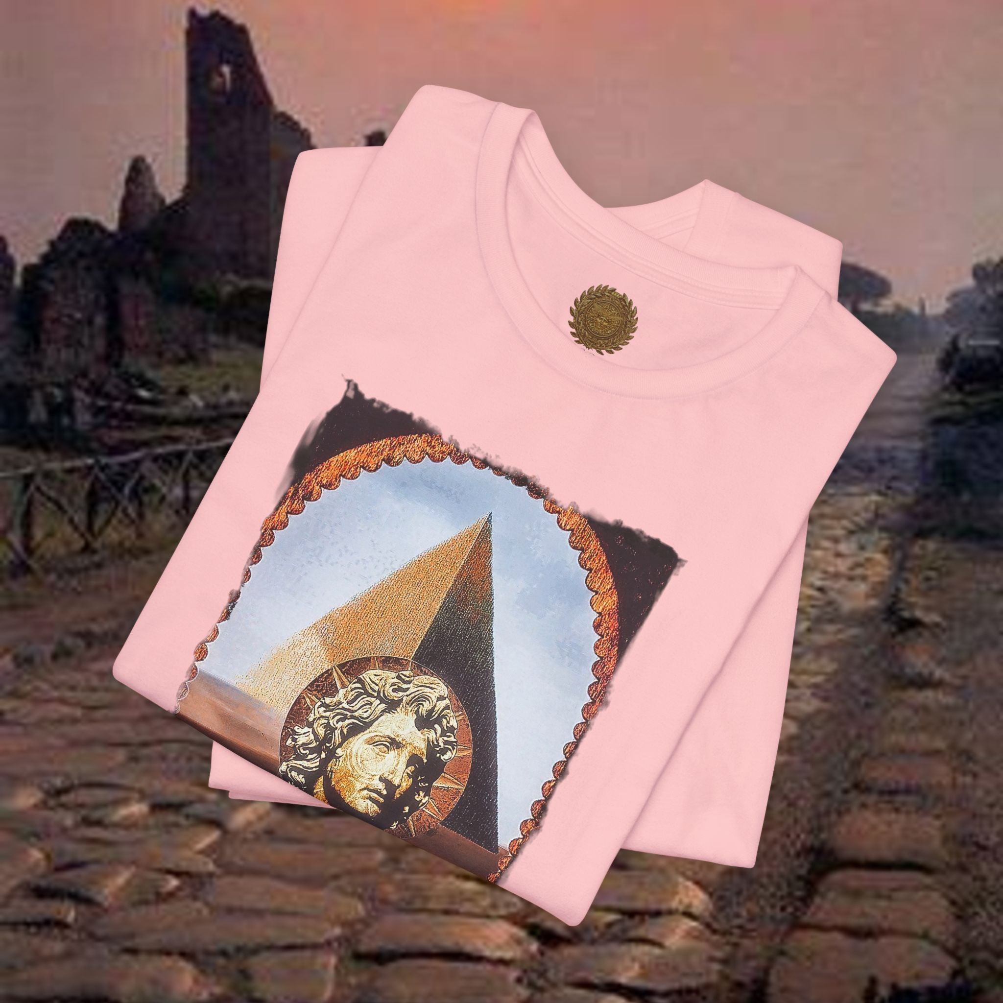 Alexander the Great In Egypt Pyramid Graphic T Shirt