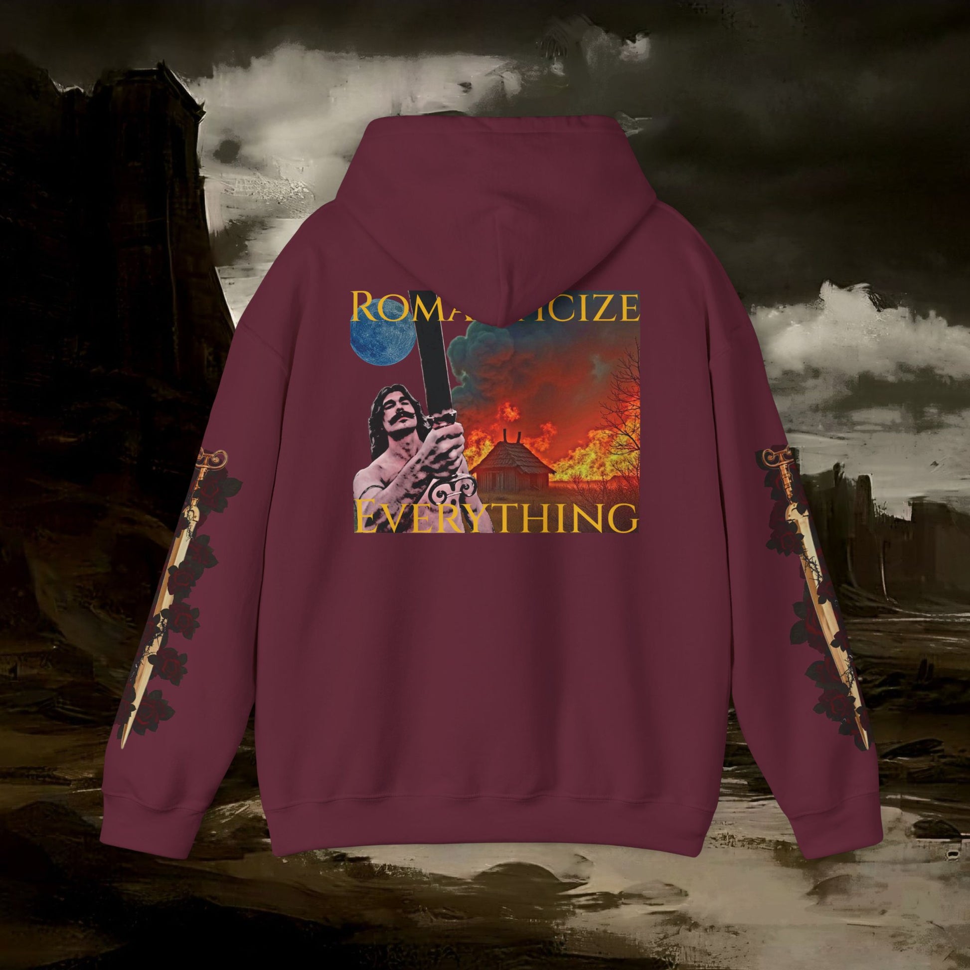The Barbarian's Mirror Medieval Fantasy Inspired Unisex Hoodie