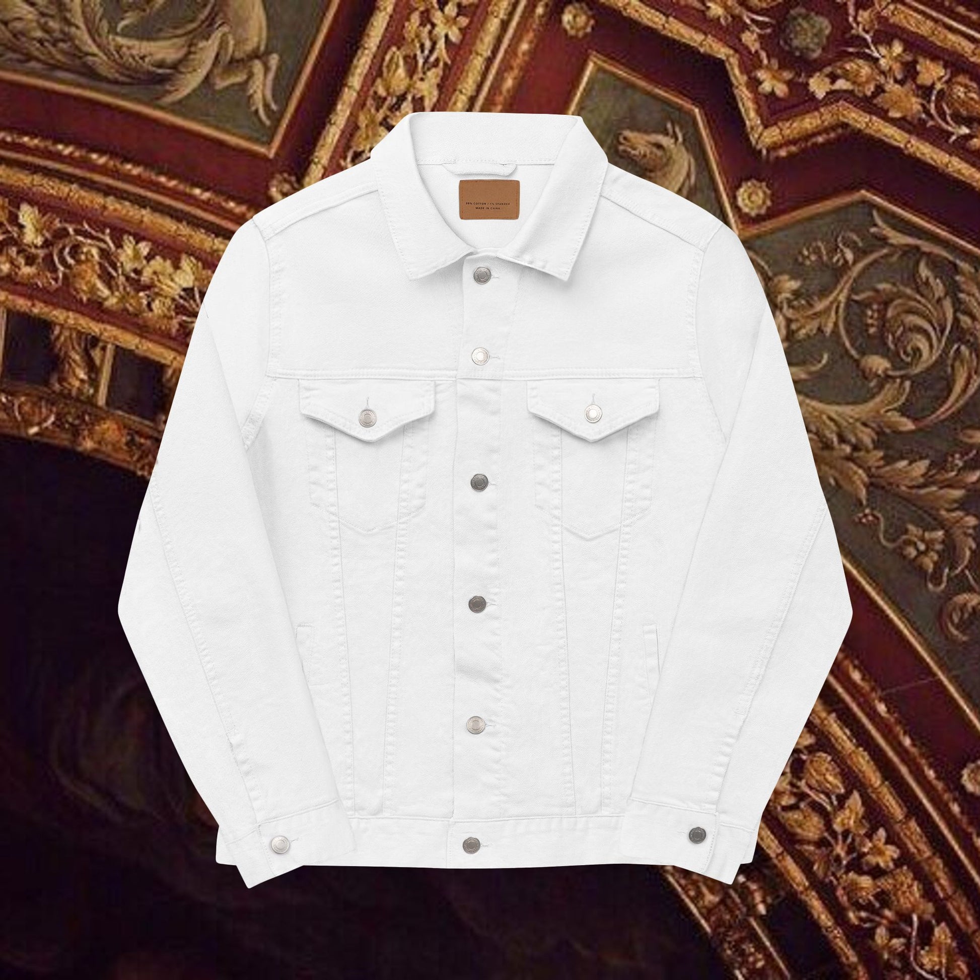 The Emperor's Golden Laurel Unisex Denim Jacket (Embroidery)