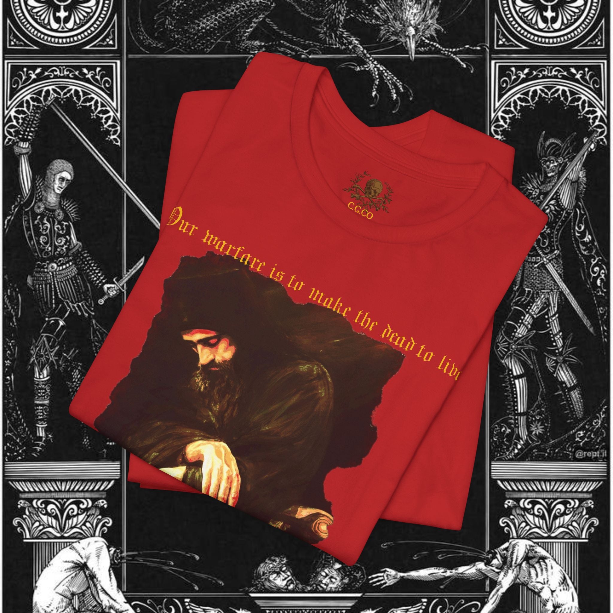 Man's Memento Medieval Fantasy Graphic T Shirt